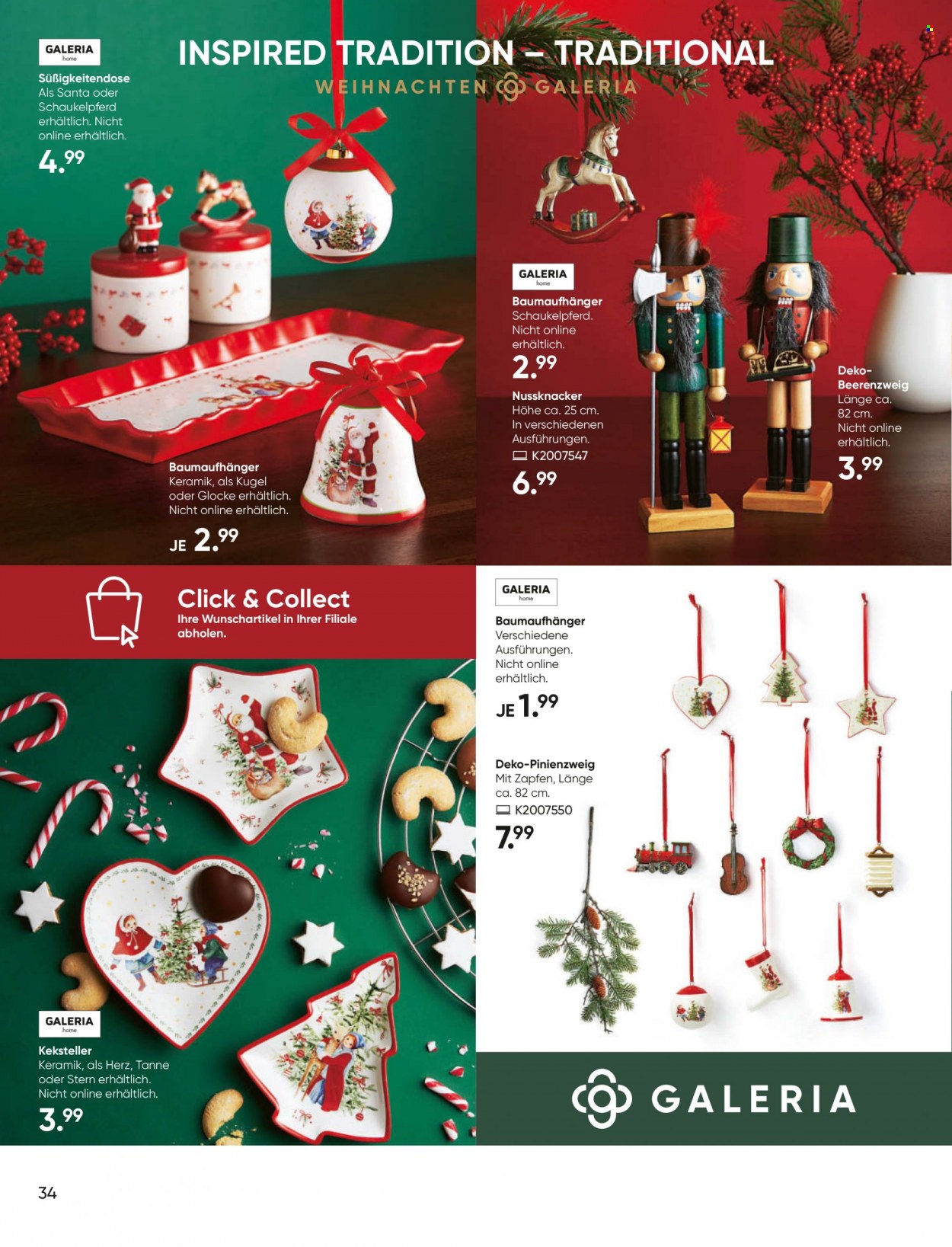 GALERIA Karstadt Kaufhof Prospekte  - 17.11.2021 - 23.11.2021. Seite 34