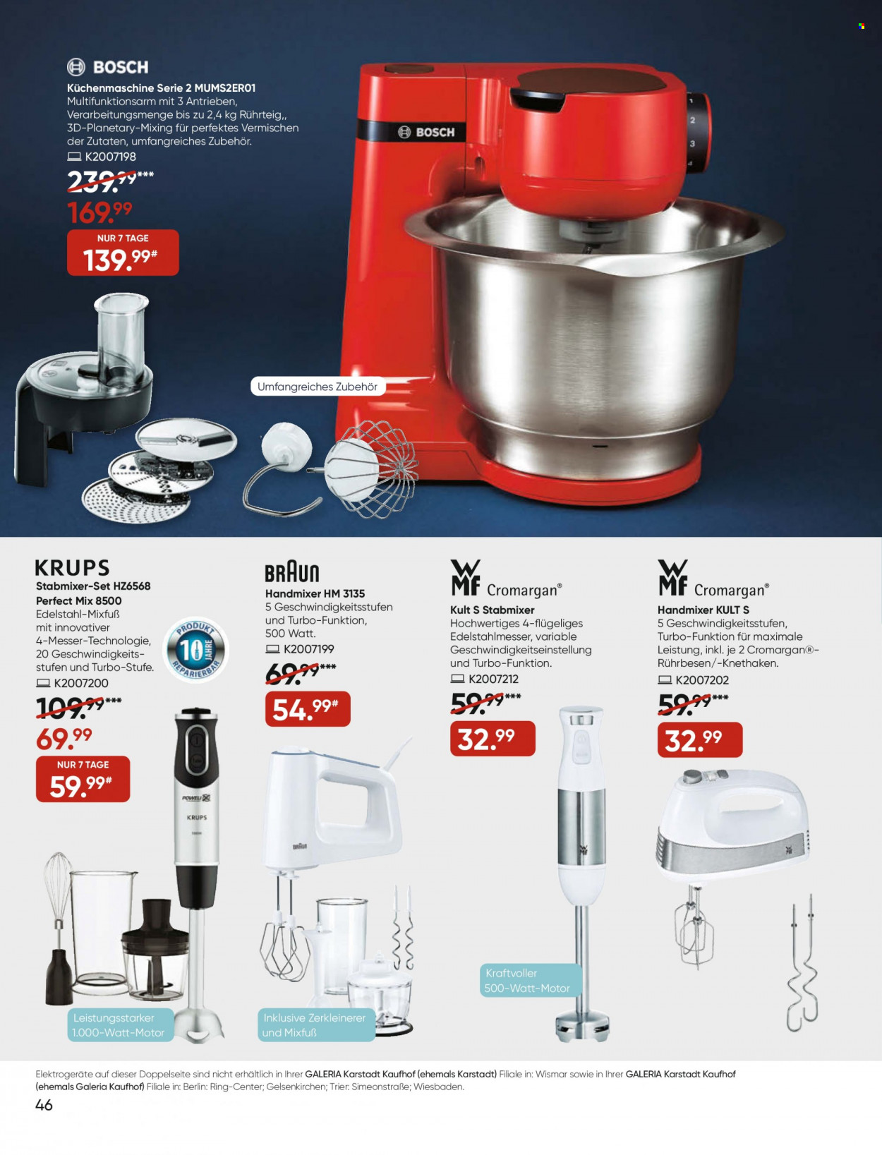 GALERIA Karstadt Kaufhof Prospekte  - 17.11.2021 - 23.11.2021. Seite 46