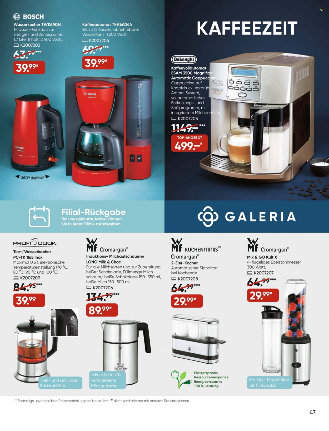 GALERIA Karstadt Kaufhof Prospekte  - 17.11.2021 - 23.11.2021. Seite 47