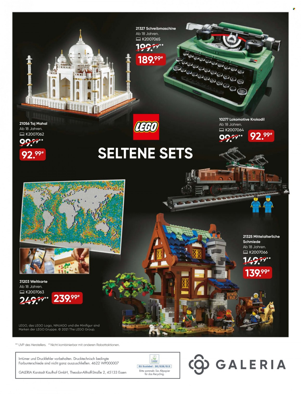 GALERIA Karstadt Kaufhof Prospekte  - 17.11.2021 - 23.11.2021. Seite 56