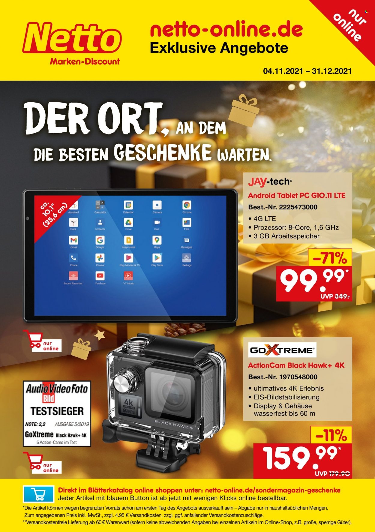 Netto Marken-Discount Prospekte  - 4.11.2021 - 31.12.2021. Seite 1