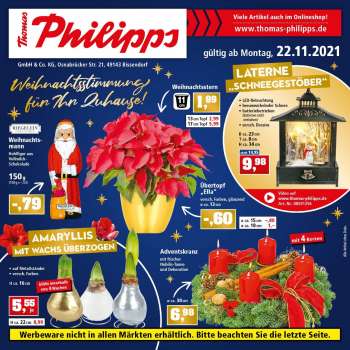 Prospekte Thomas Philipps - 22.11.2021 - 27.11.2021.