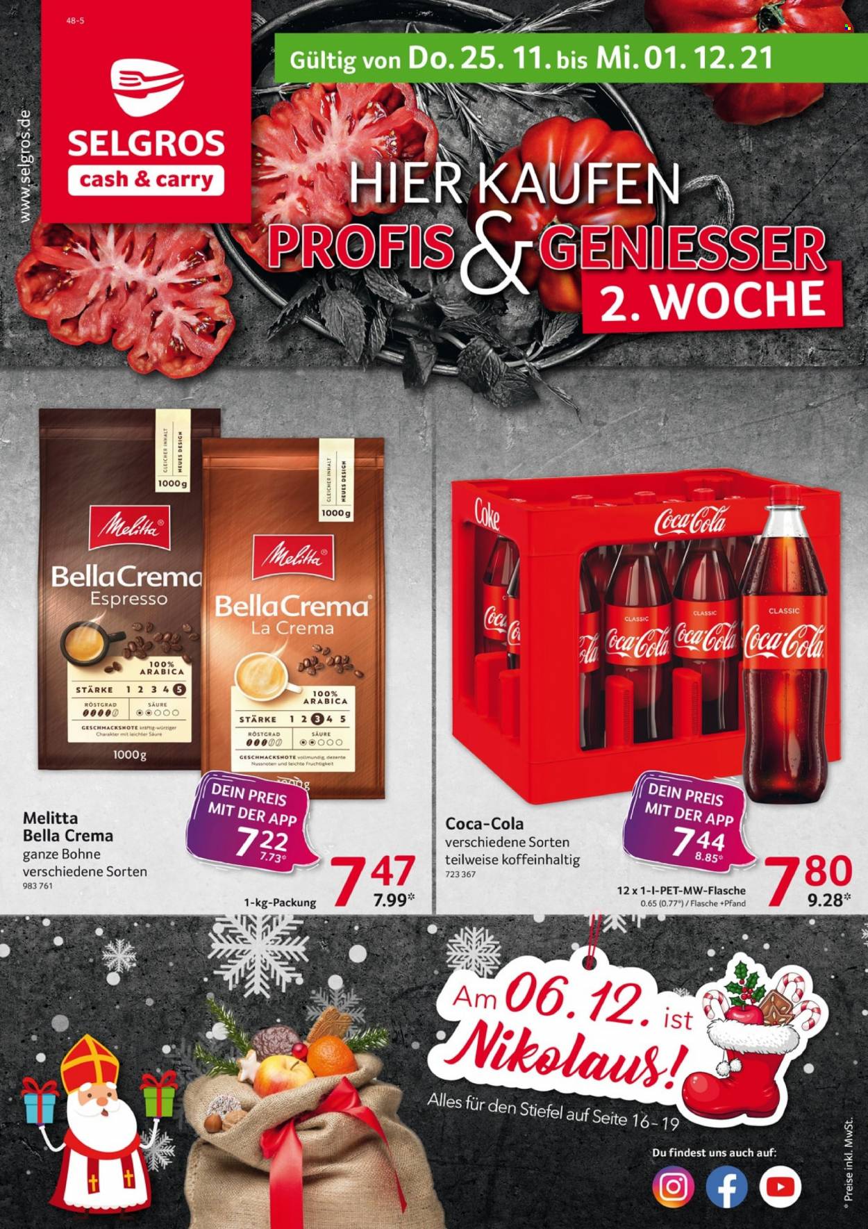 Selgros Prospekte  - 25.11.2021 - 1.12.2021. Seite 1
