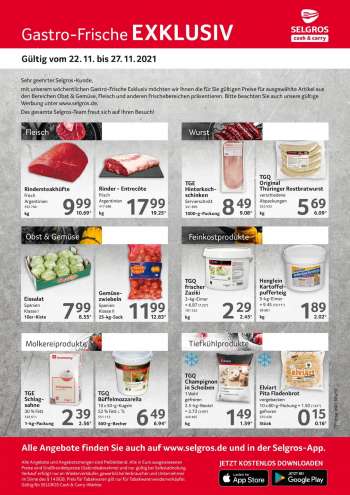 Prospekte Selgros - 22.11.2021 - 27.11.2021.