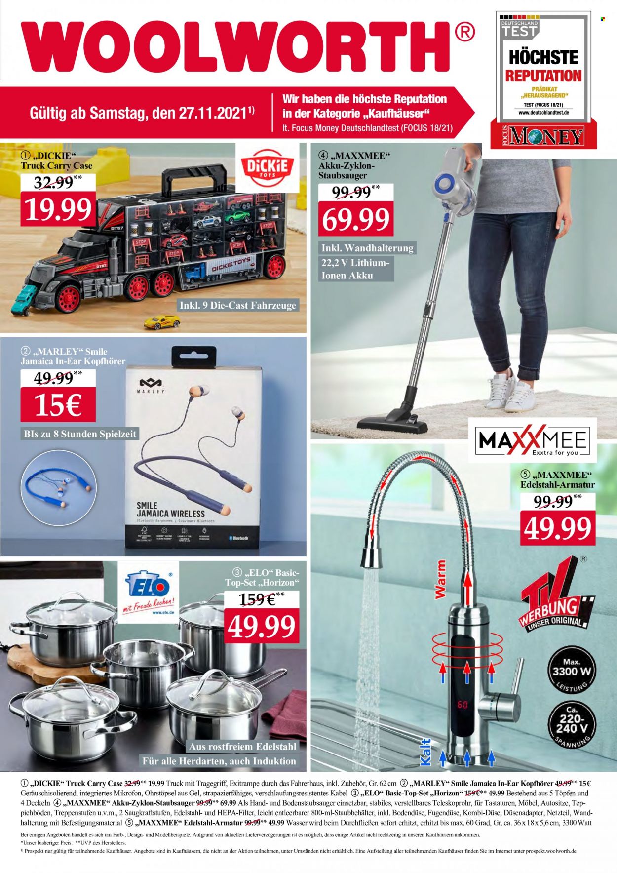 Woolworth Prospekte  - 27.11.2021 - 4.12.2021. Seite 1