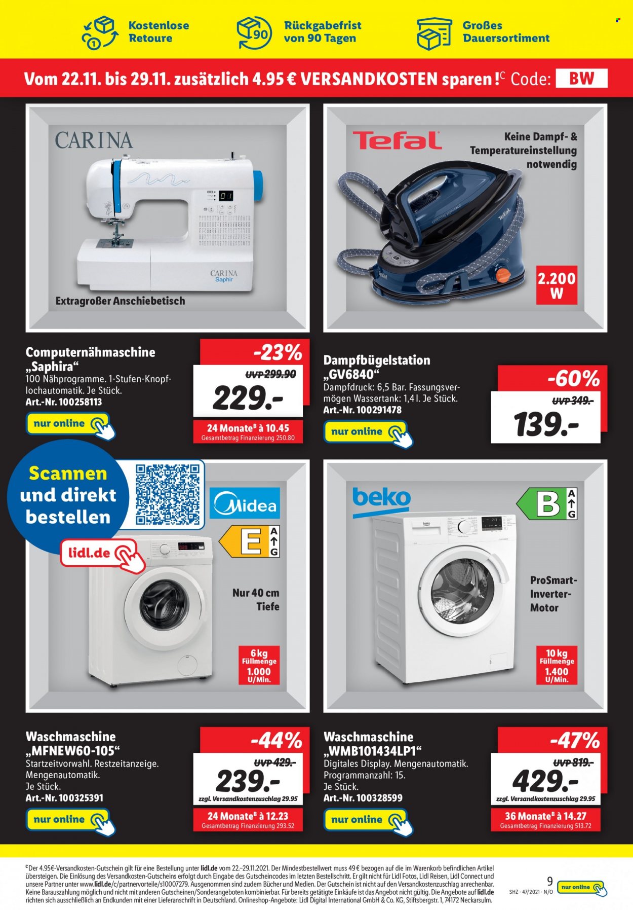 Lidl Prospekte  - 22.11.2021 - 29.11.2021. Seite 9