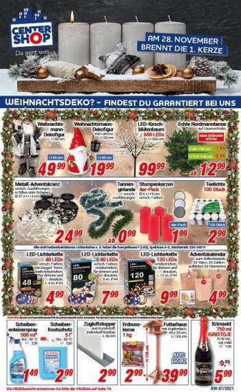 Prospekte CENTERSHOP - 22.11.2021 - 27.11.2021.