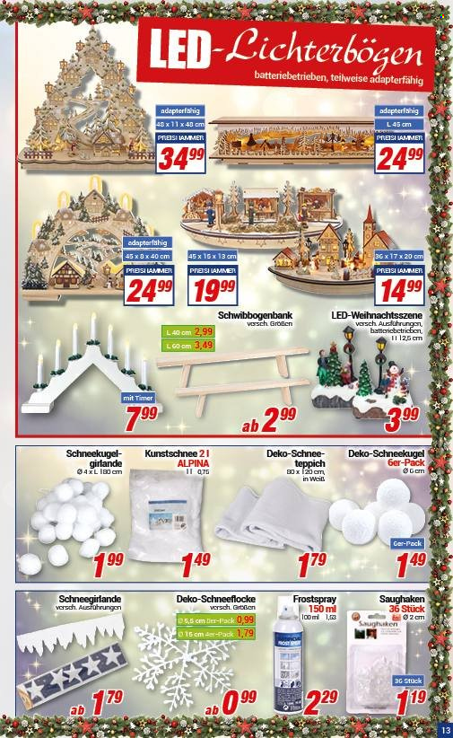 CENTERSHOP Prospekte  - 22.11.2021 - 27.11.2021. Seite 13