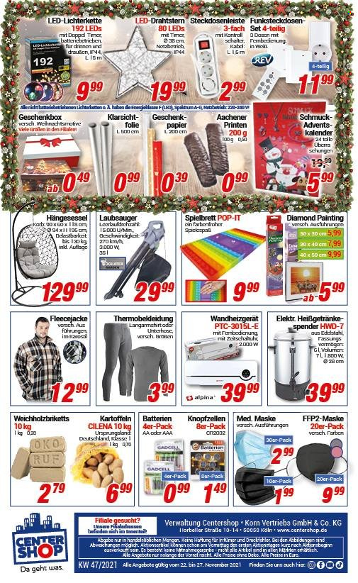 CENTERSHOP Prospekte  - 22.11.2021 - 27.11.2021. Seite 20