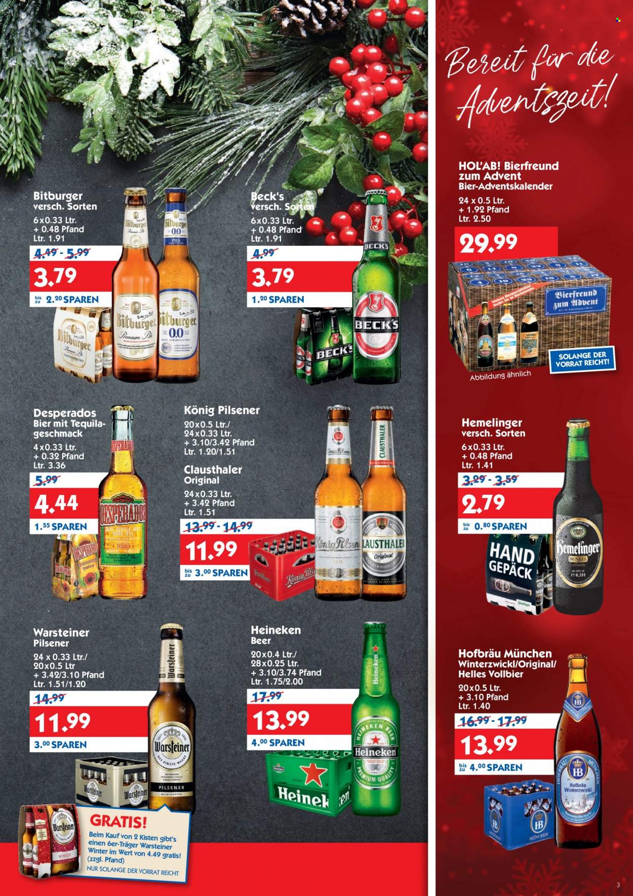 Hol'ab! Getränkemarkt Prospekte  - 22.11.2021 - 27.11.2021. Seite 3