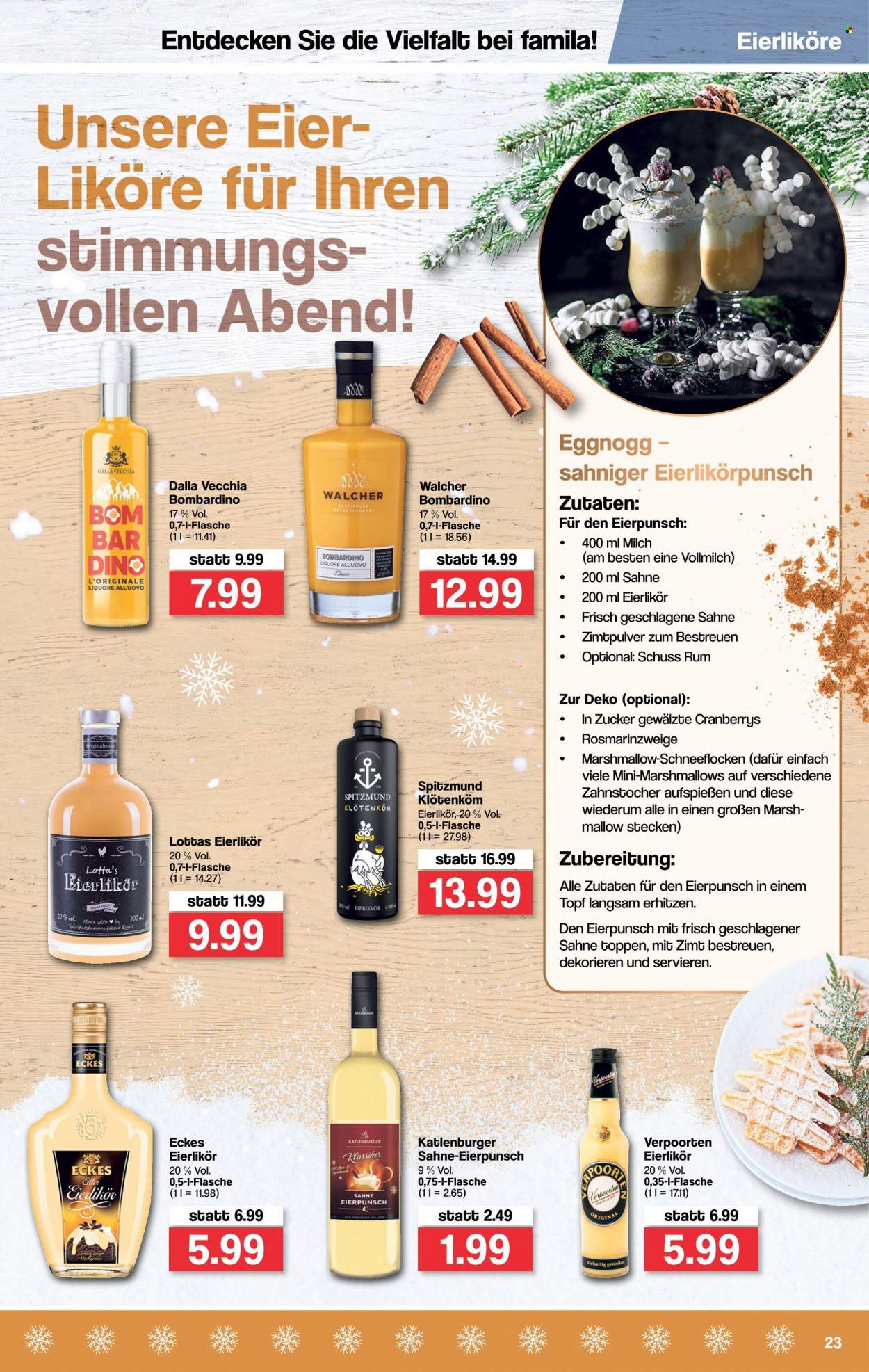famila Prospekte  - 22.11.2021 - 27.11.2021. Seite 23