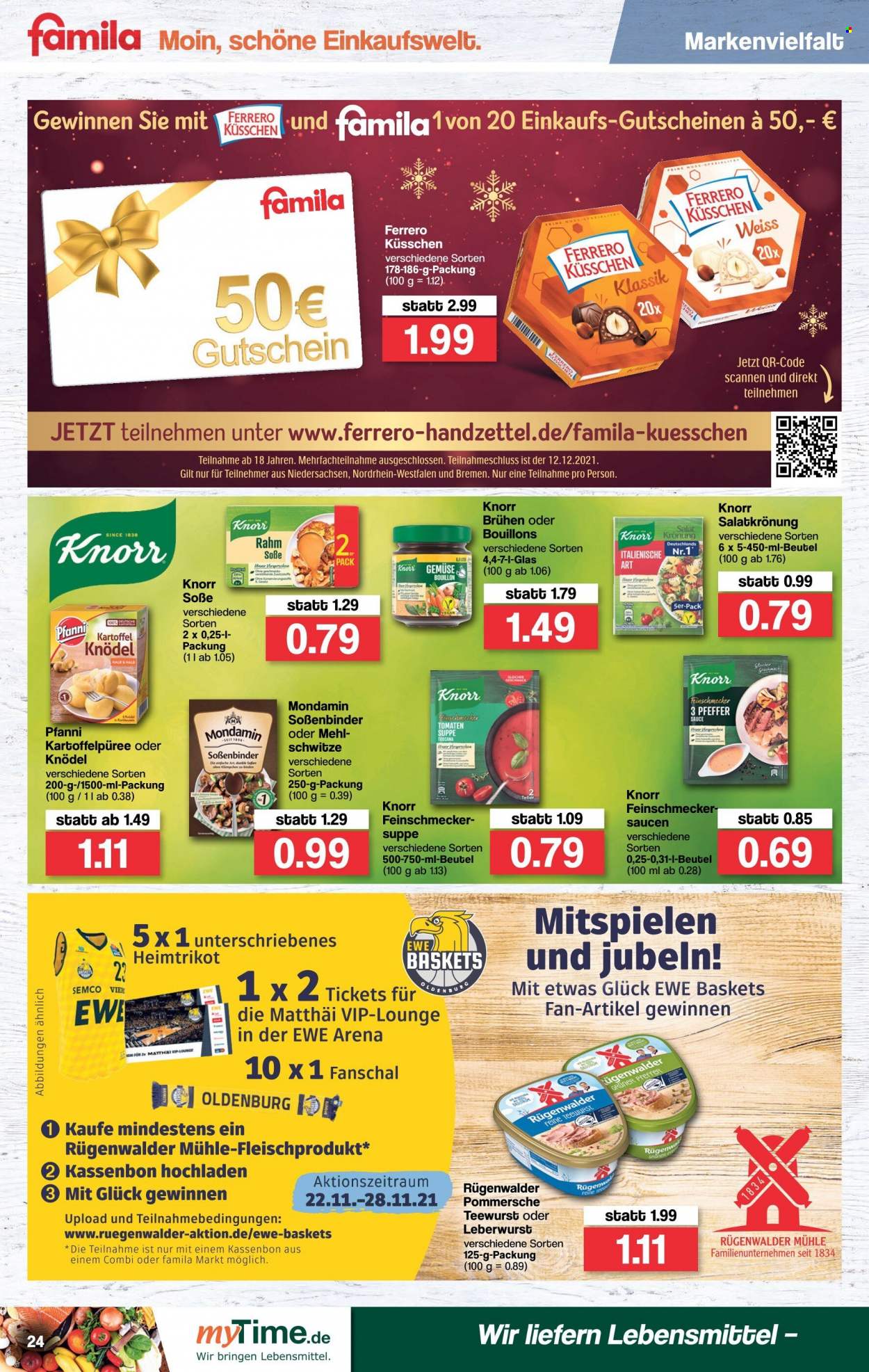 famila Prospekte  - 22.11.2021 - 27.11.2021. Seite 24