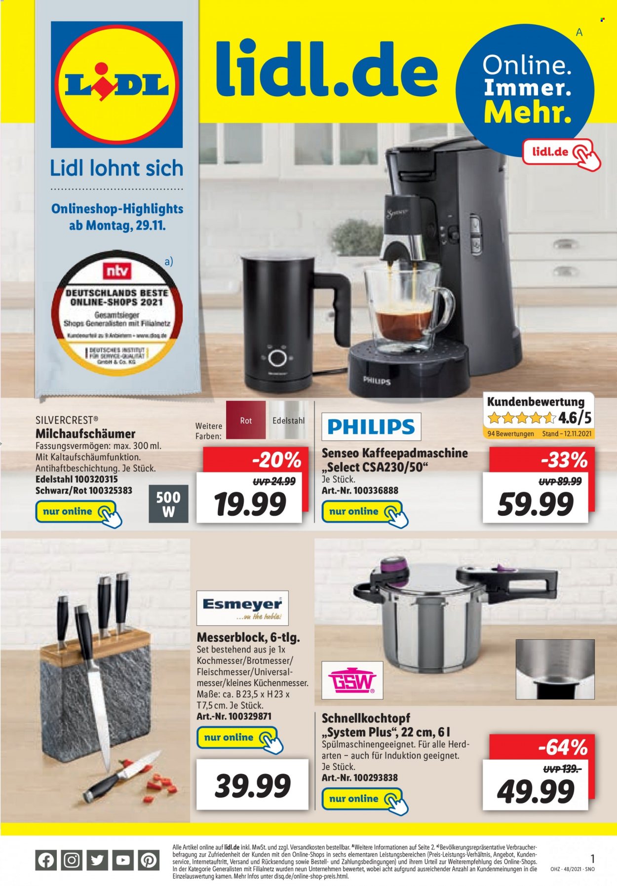 Lidl Prospekte  - 29.11.2021 - 4.12.2021. Seite 47