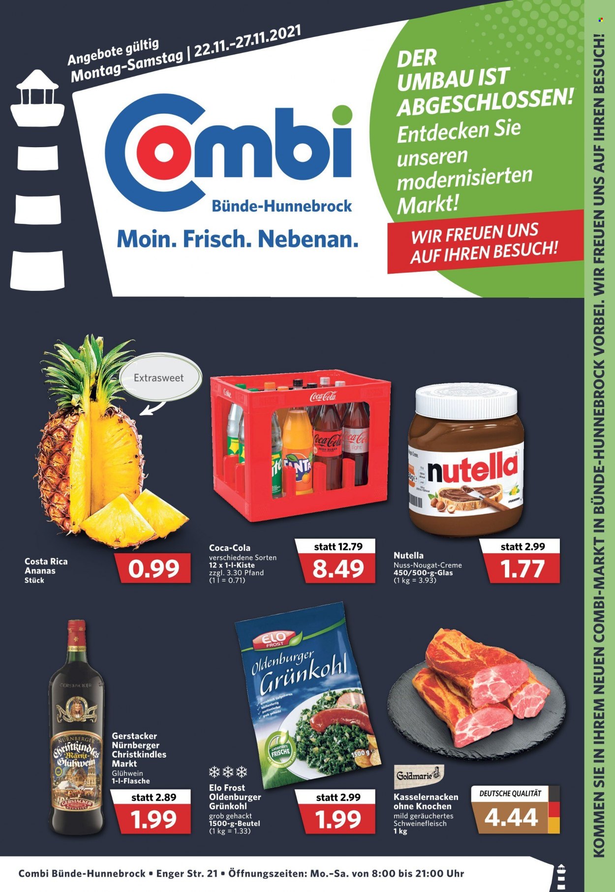 Combi Prospekte  - 22.11.2021 - 27.11.2021. Seite 1