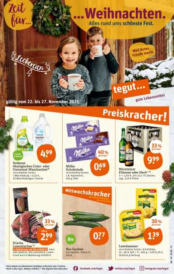 Prospekte tegut... - 22.11.2021 - 27.11.2021.
