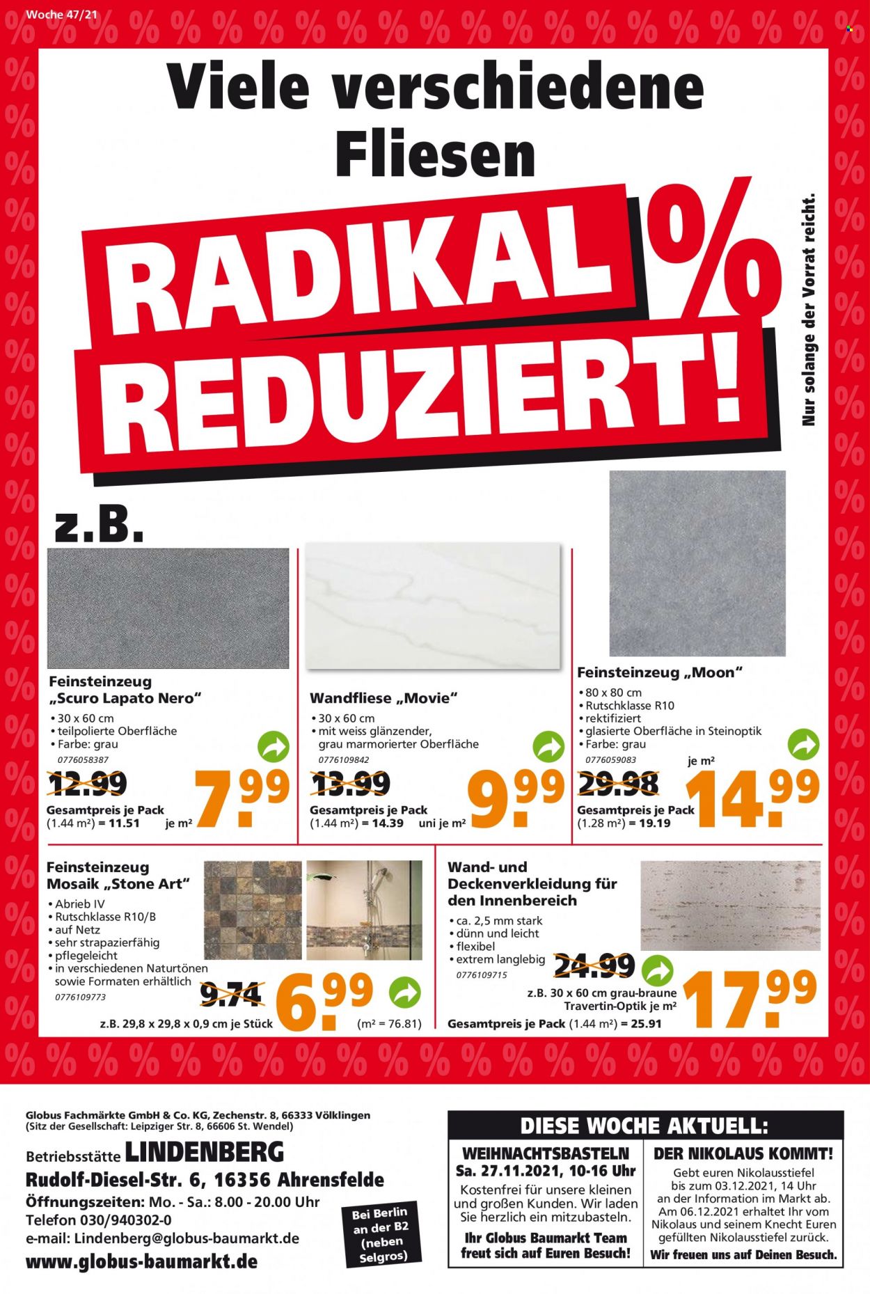 Globus Baumarkt Prospekte  - 22.11.2021 - 27.11.2021. Seite 16