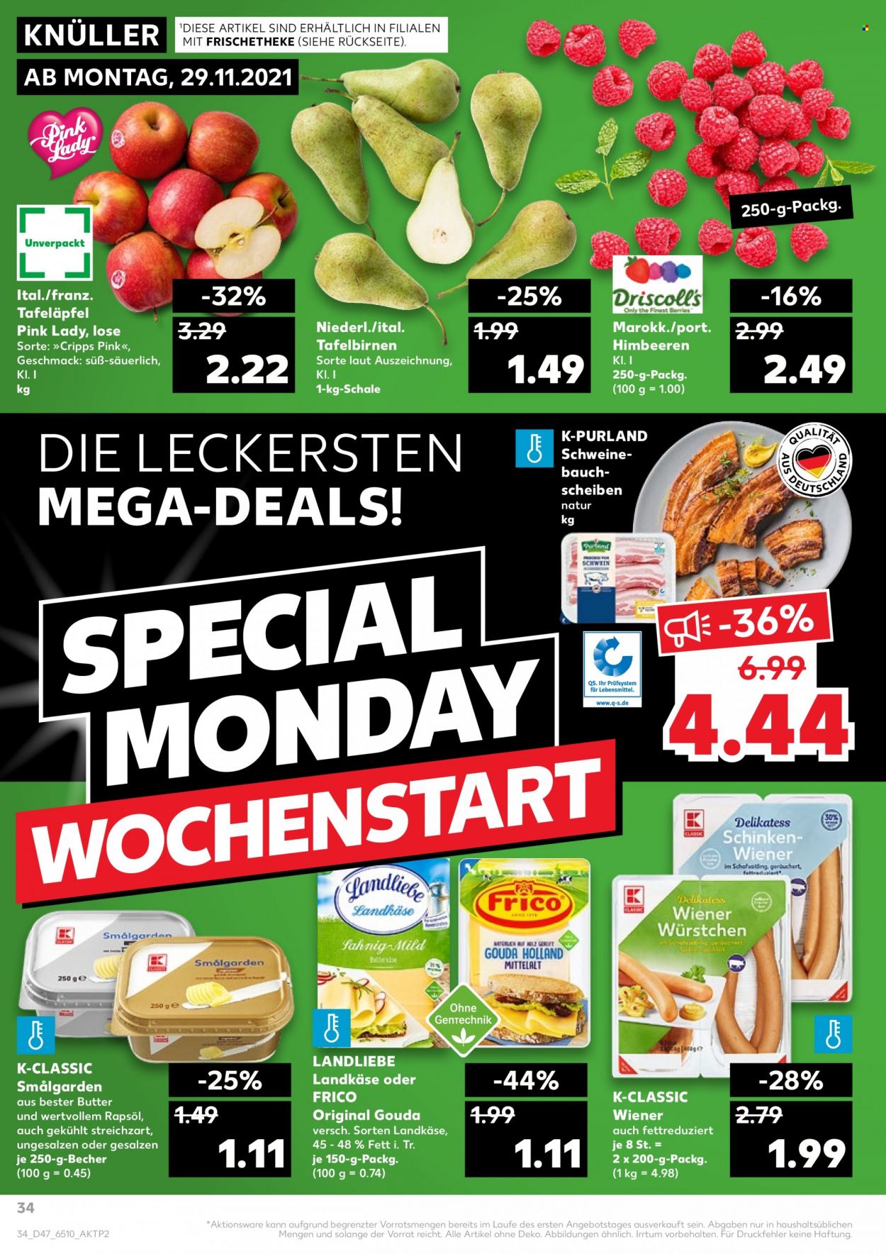 Kaufland Prospekte  - 25.11.2021 - 1.12.2021. Seite 34