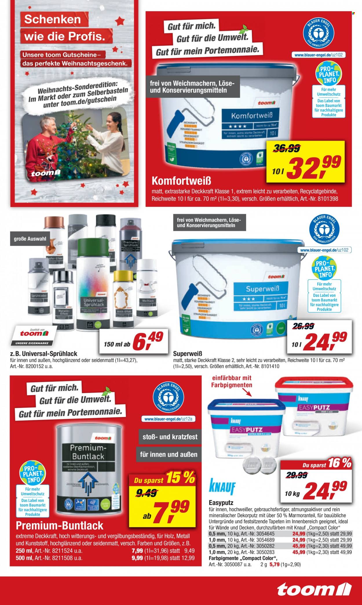 toom Baumarkt Prospekte  - 27.11.2021 - 3.12.2021. Seite 15