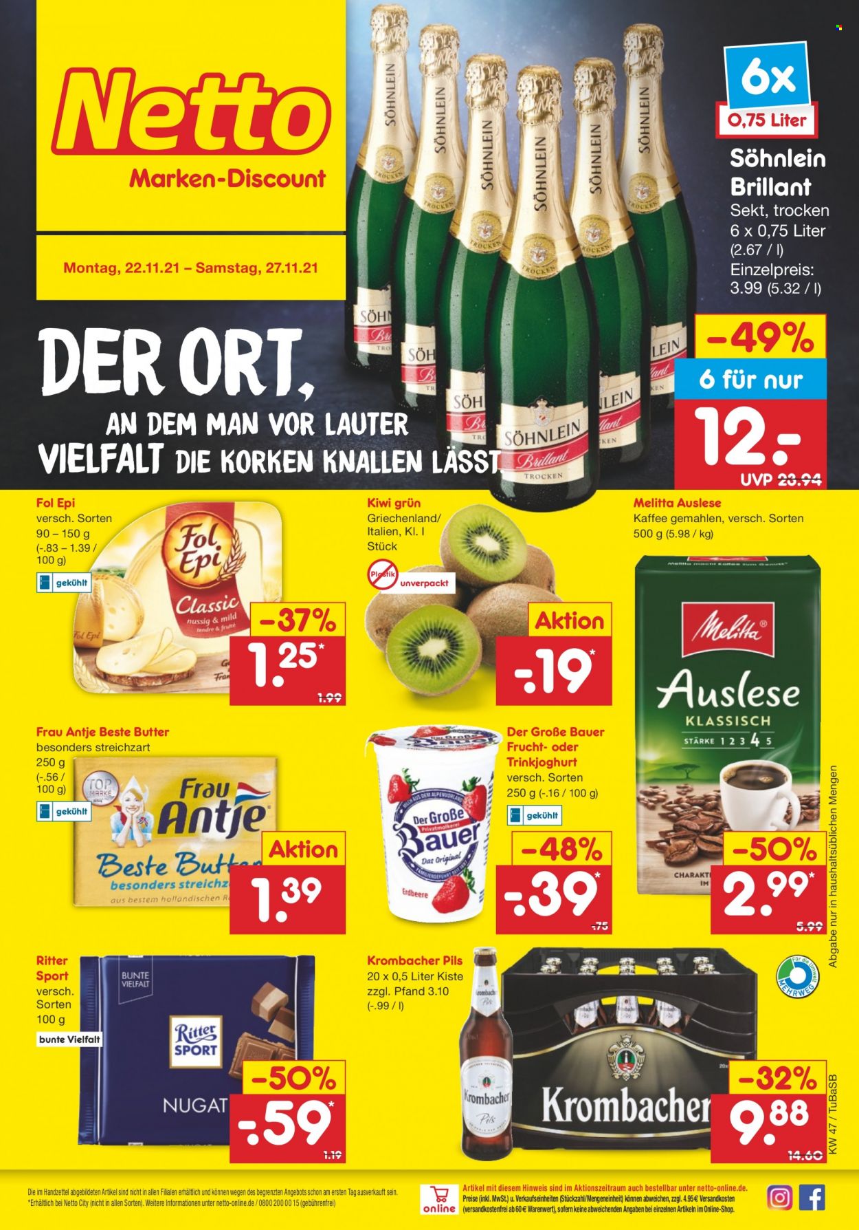 Netto Marken-Discount Prospekte  - 22.11.2021 - 27.11.2021. Seite 3