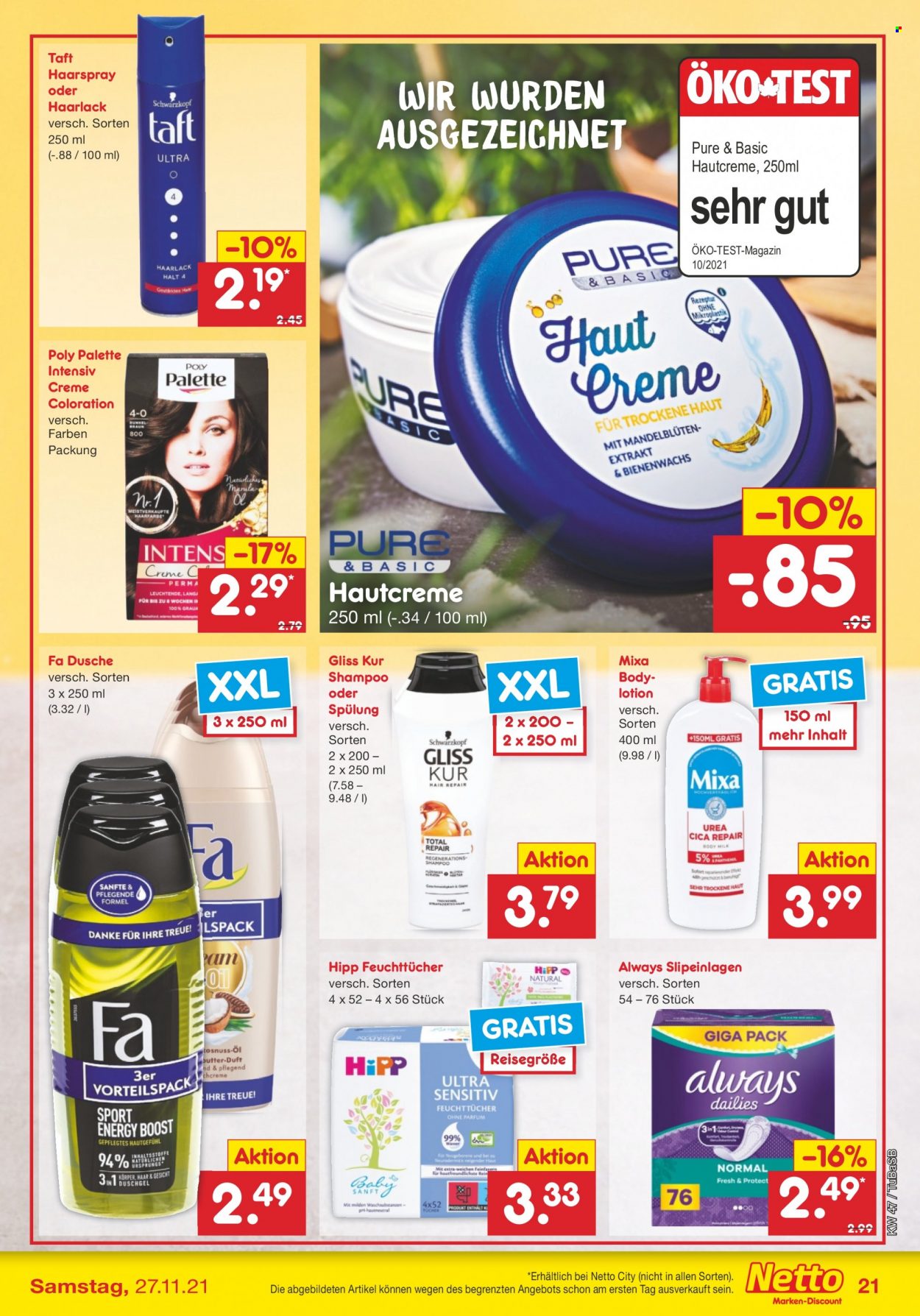 Netto Marken-Discount Prospekte  - 22.11.2021 - 27.11.2021. Seite 23
