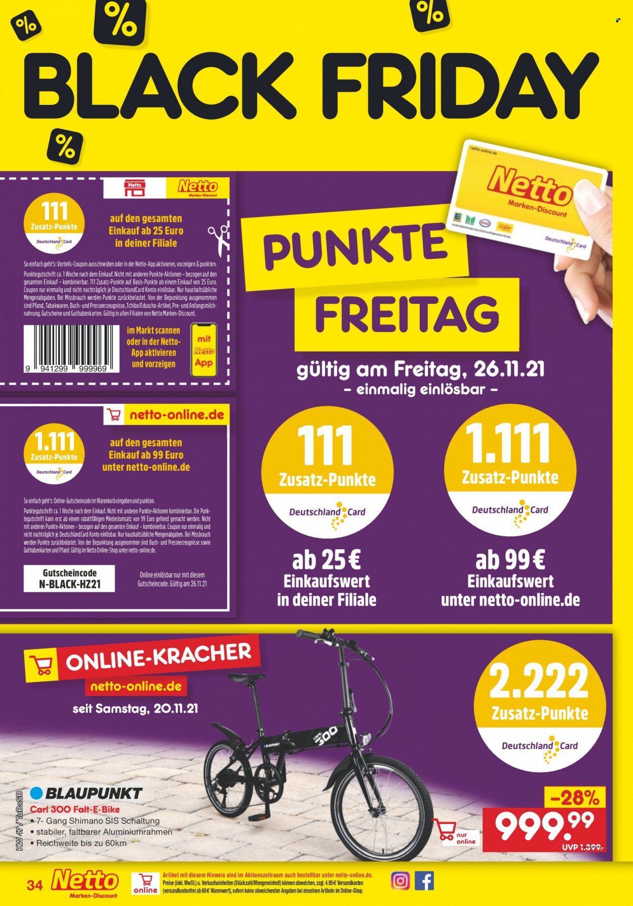 Netto Marken-Discount Prospekte  - 22.11.2021 - 27.11.2021. Seite 36
