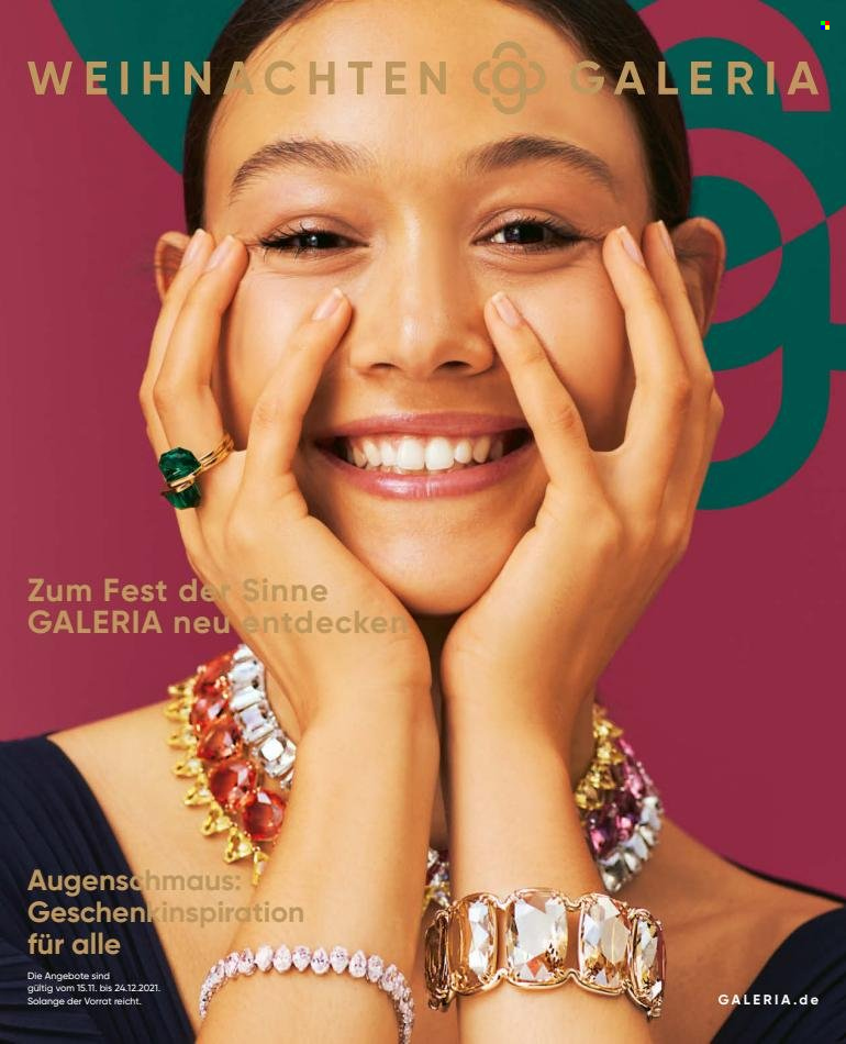 GALERIA Karstadt Kaufhof Prospekte  - 15.11.2021 - 24.12.2021. Seite 1
