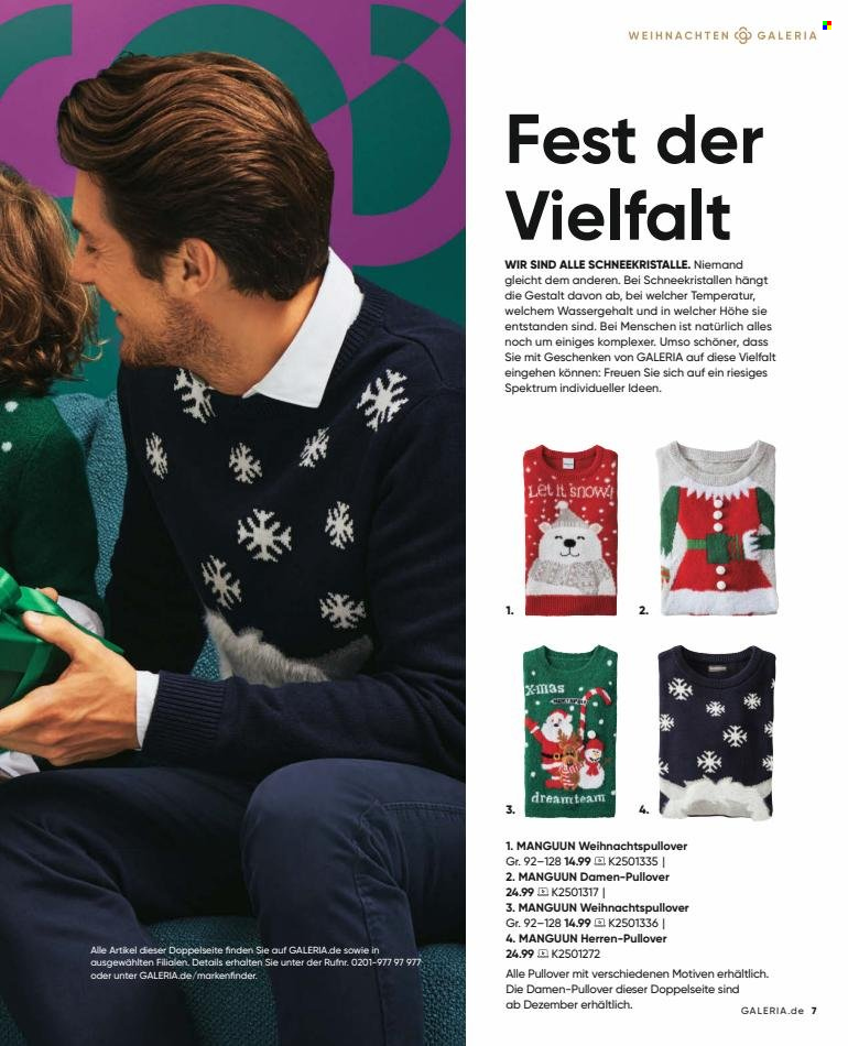 GALERIA Karstadt Kaufhof Prospekte  - 15.11.2021 - 24.12.2021. Seite 7
