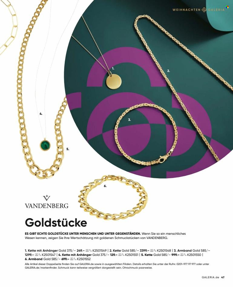 GALERIA Karstadt Kaufhof Prospekte  - 15.11.2021 - 24.12.2021. Seite 47