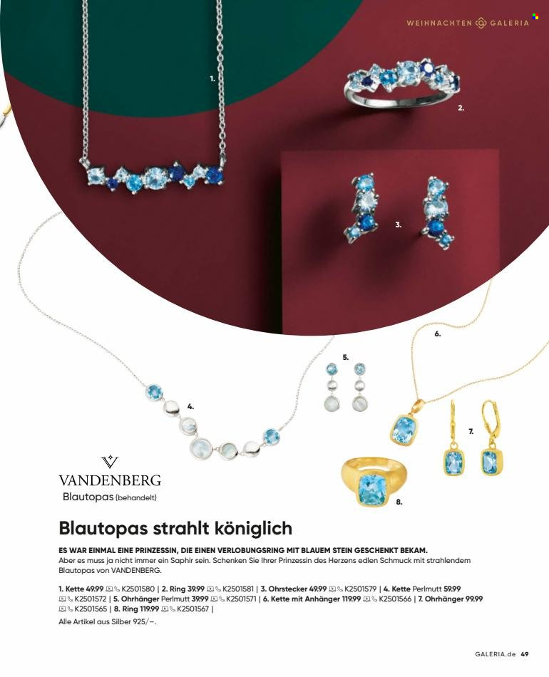 GALERIA Karstadt Kaufhof Prospekte  - 15.11.2021 - 24.12.2021. Seite 49