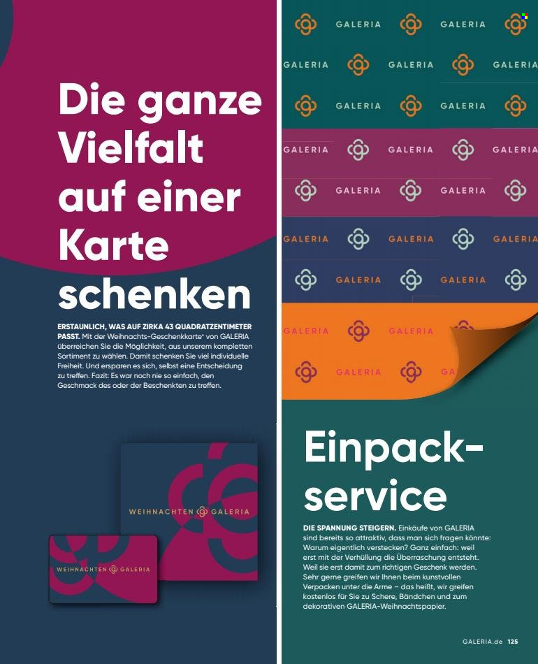 GALERIA Karstadt Kaufhof Prospekte  - 15.11.2021 - 24.12.2021. Seite 125