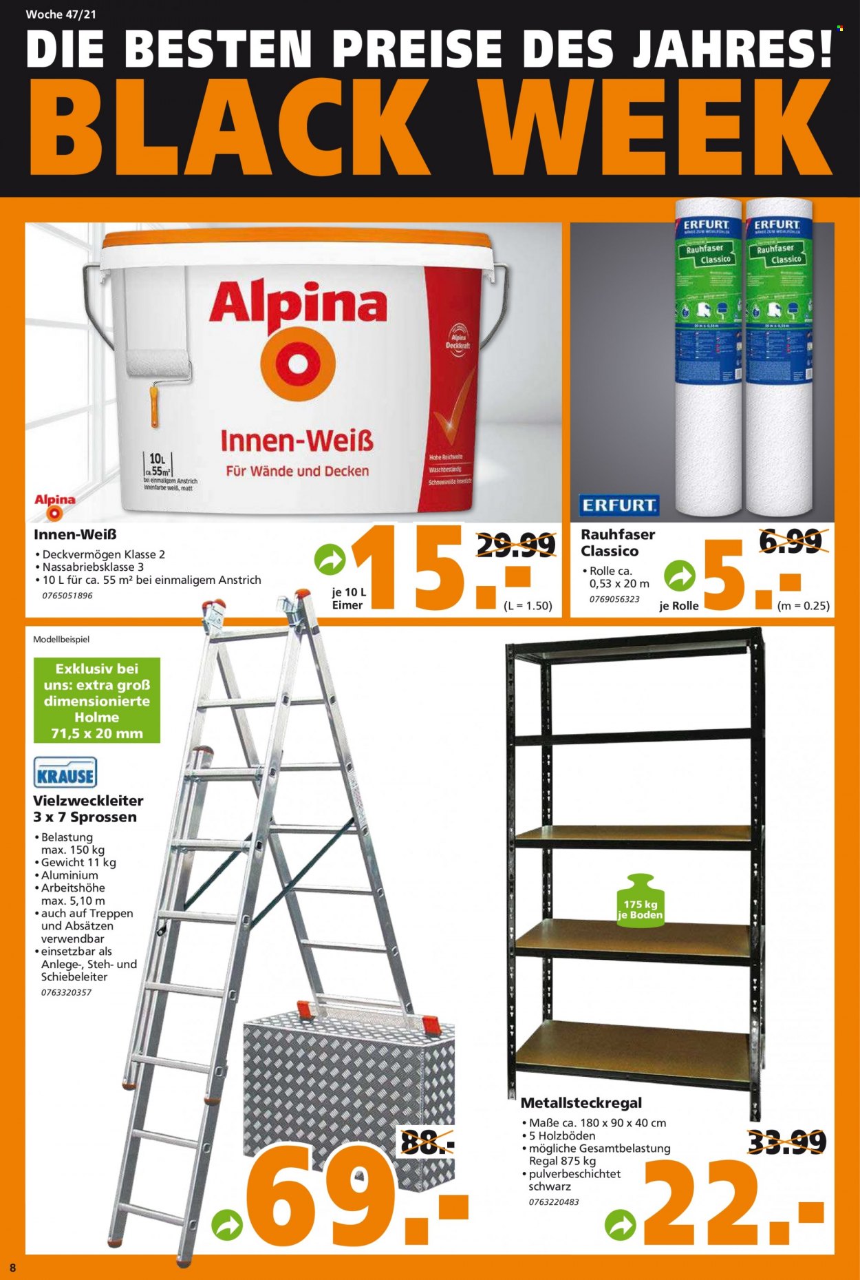 Globus Baumarkt Prospekte  - 23.11.2021 - 30.11.2021. Seite 8
