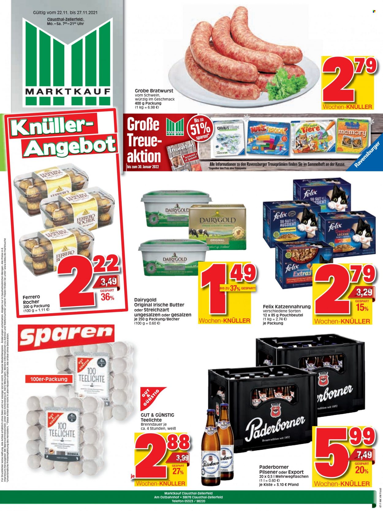 Marktkauf Prospekte  - 22.11.2021 - 27.11.2021. Seite 1