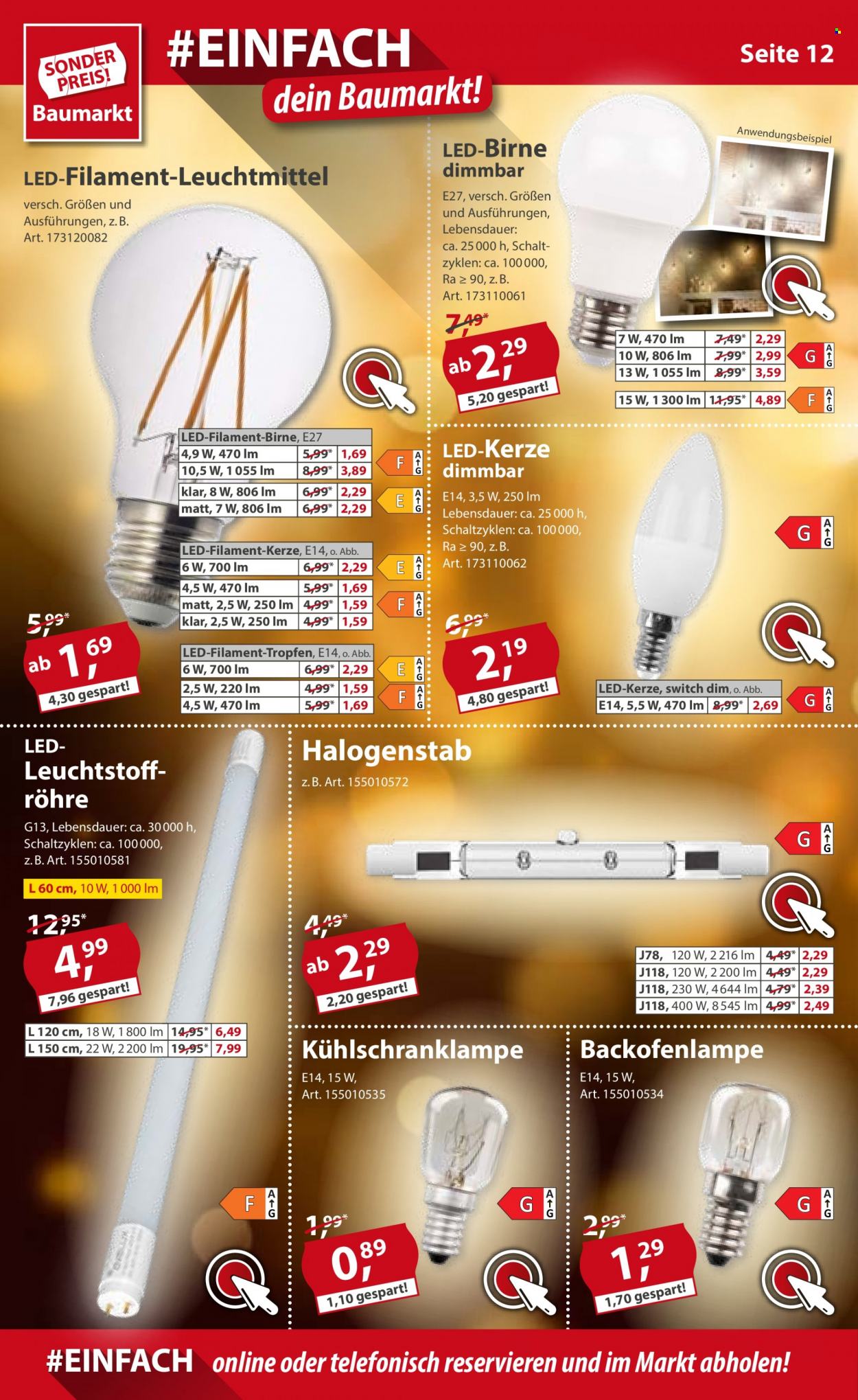 Sonderpreis-Baumarkt Prospekte  - 4.12.2021 - 10.12.2021. Seite 12