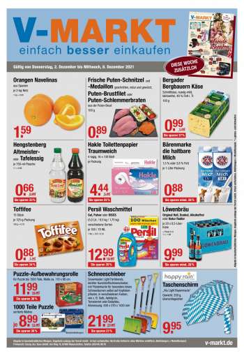 Prospekte V-Markt - 2.12.2021 - 8.12.2021.