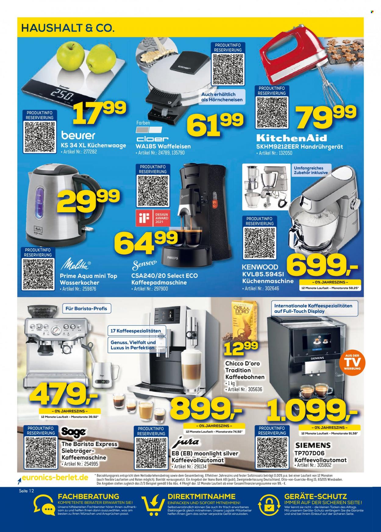 Euronics Prospekte  - 27.11.2021 - 4.12.2021. Seite 12