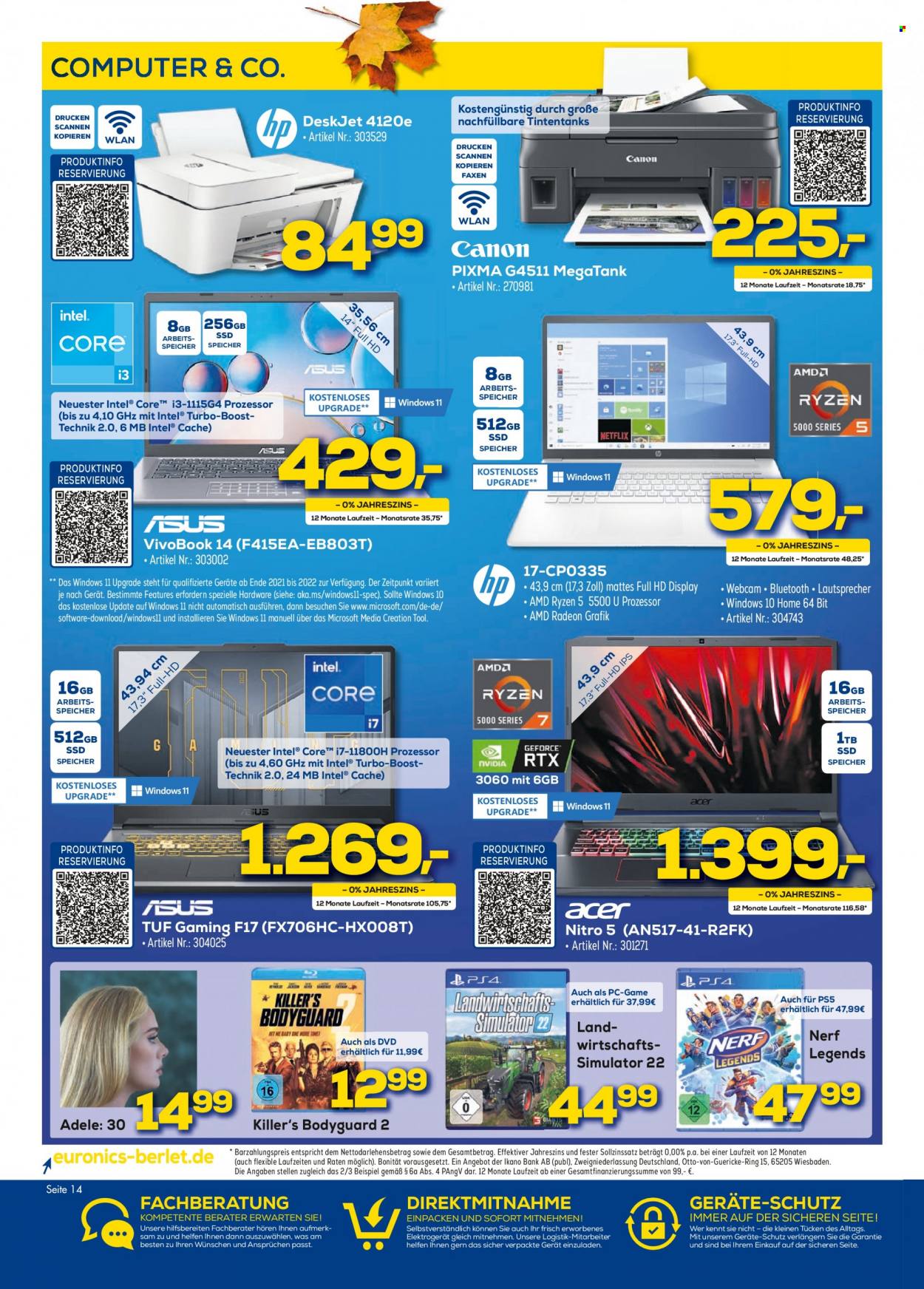 Euronics Prospekte  - 27.11.2021 - 4.12.2021. Seite 14