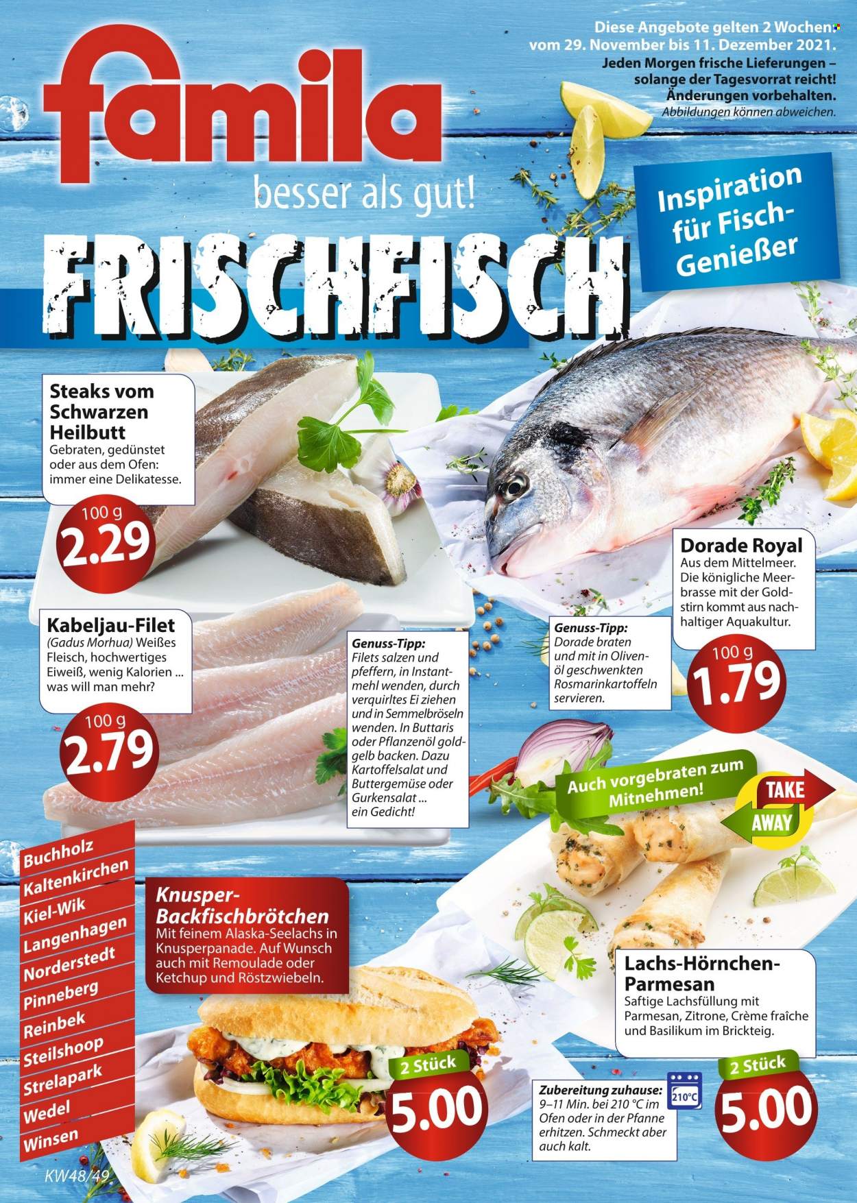 famila Prospekte  - 29.11.2021 - 4.12.2021. Seite 1