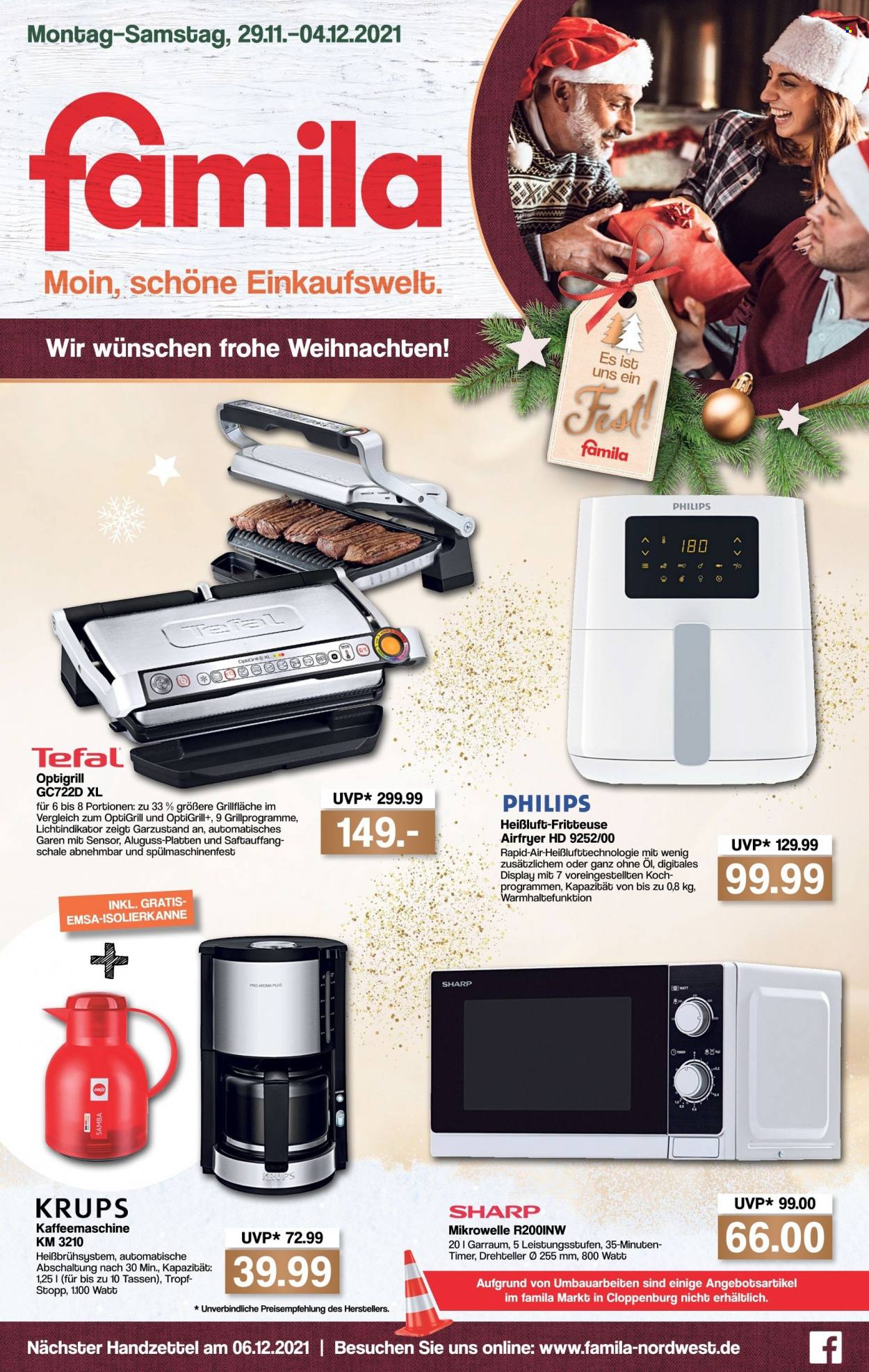 famila Prospekte  - 29.11.2021 - 4.12.2021. Seite 1