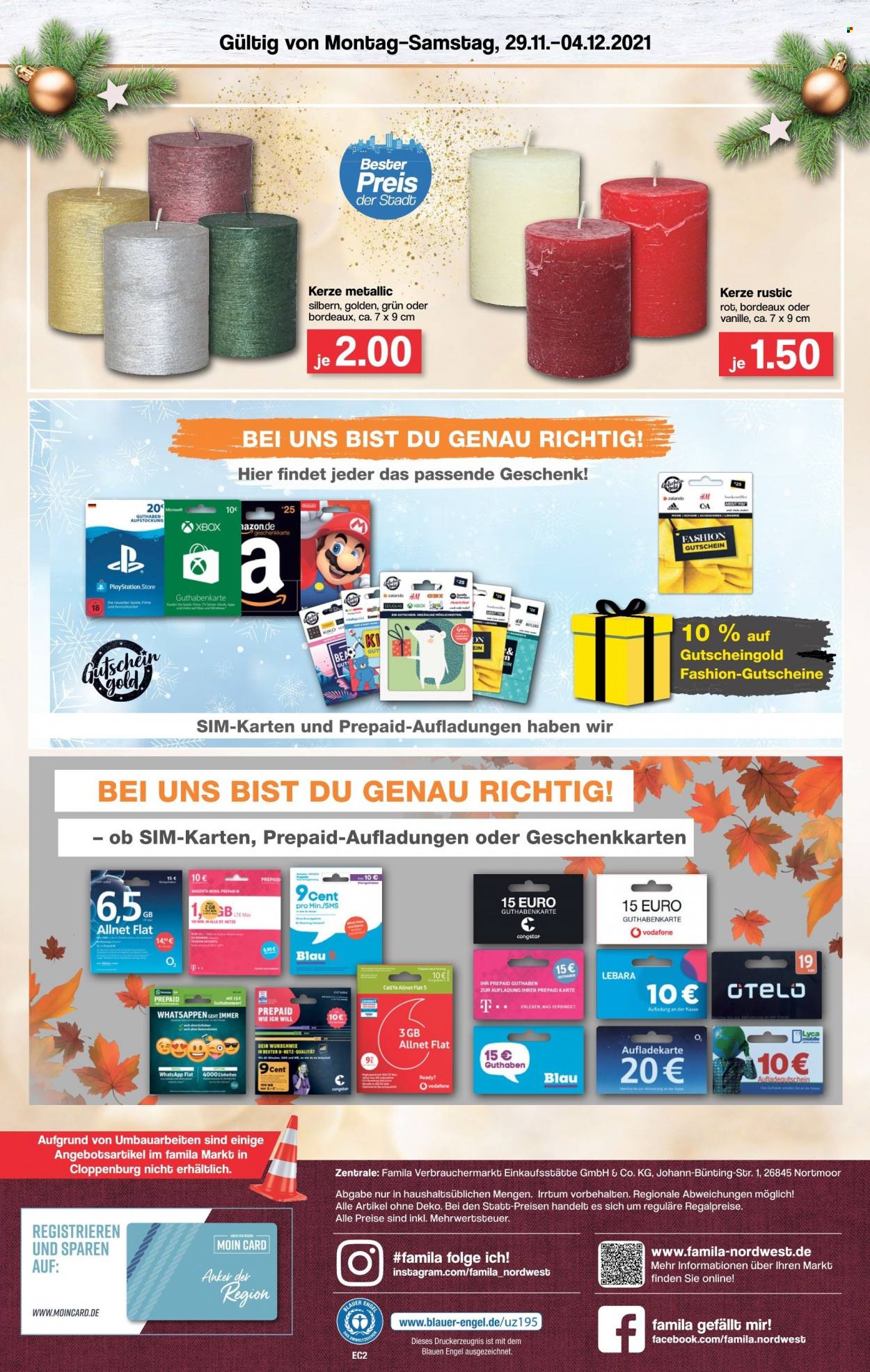 famila Prospekte  - 29.11.2021 - 4.12.2021. Seite 12
