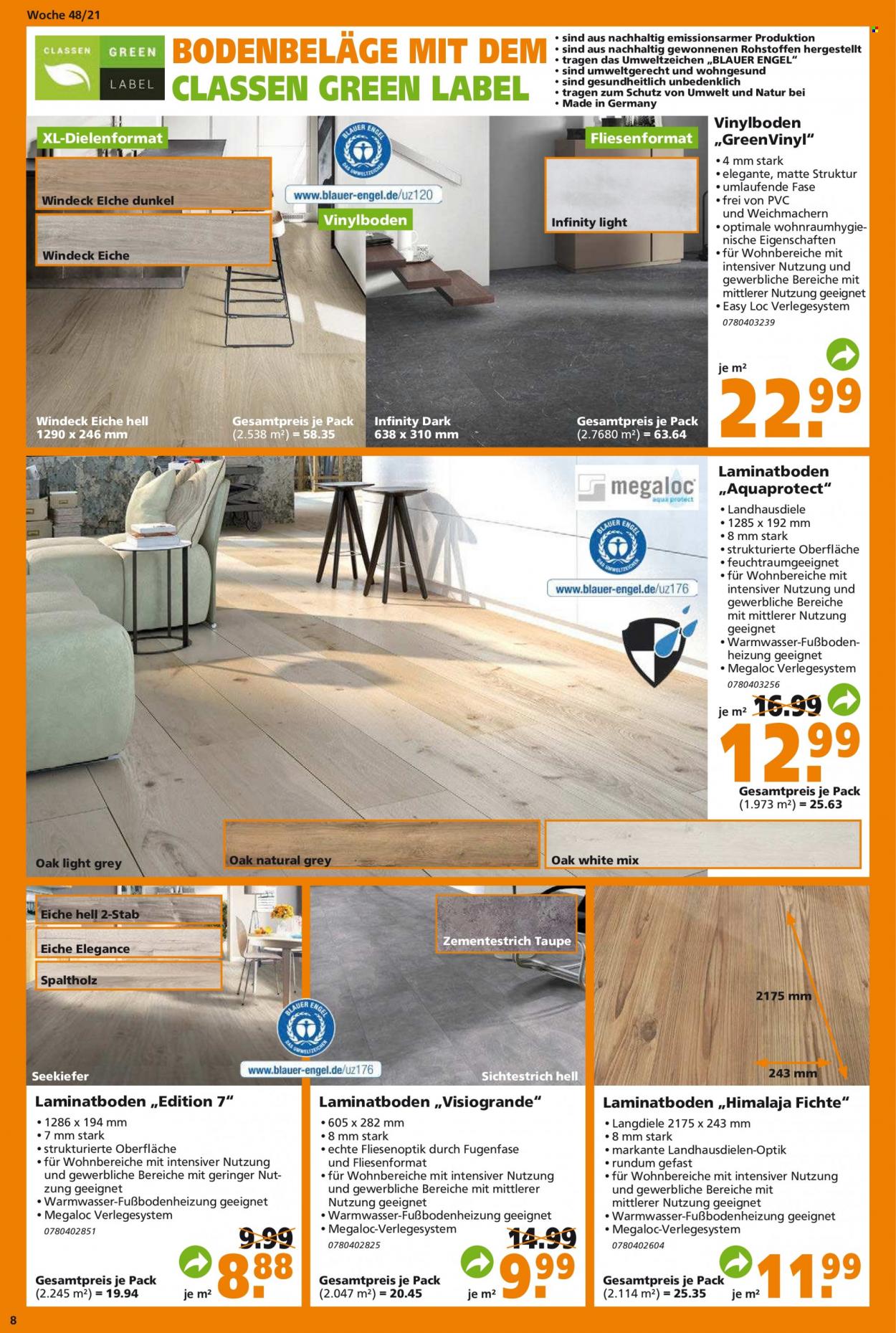 Globus Baumarkt Prospekte  - 29.11.2021 - 4.12.2021. Seite 8