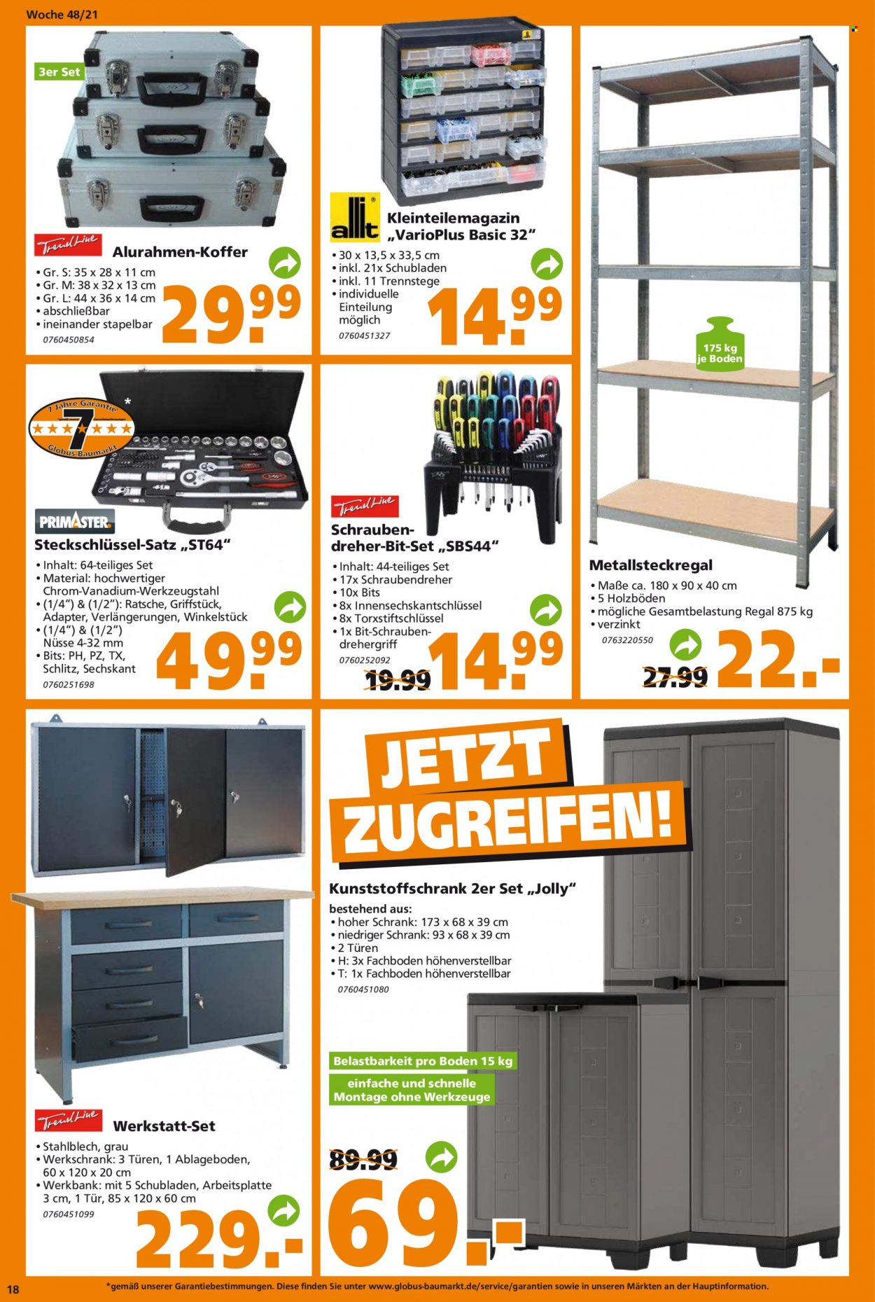 Globus Baumarkt Prospekte  - 29.11.2021 - 4.12.2021. Seite 18