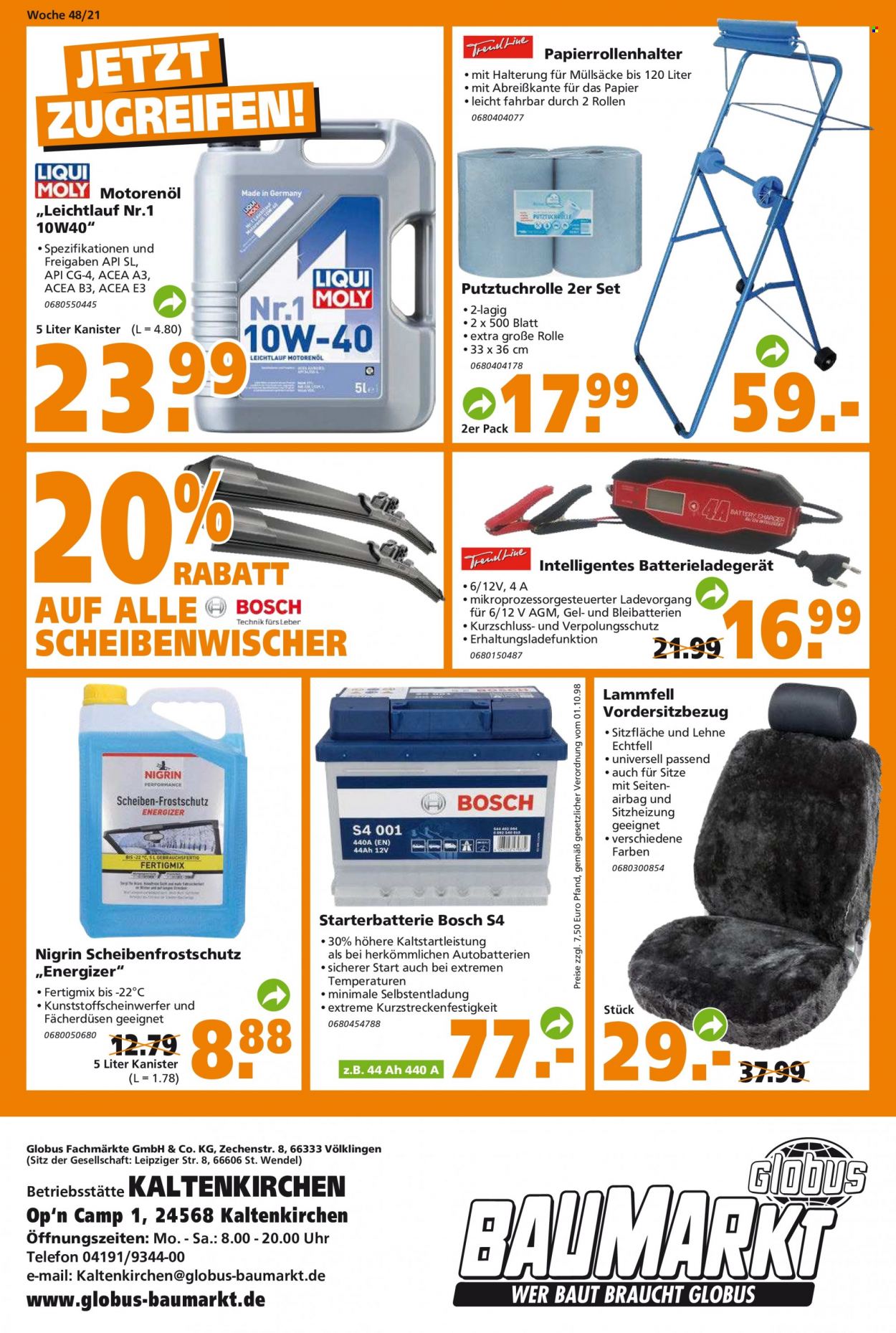 Globus Baumarkt Prospekte  - 29.11.2021 - 4.12.2021. Seite 24