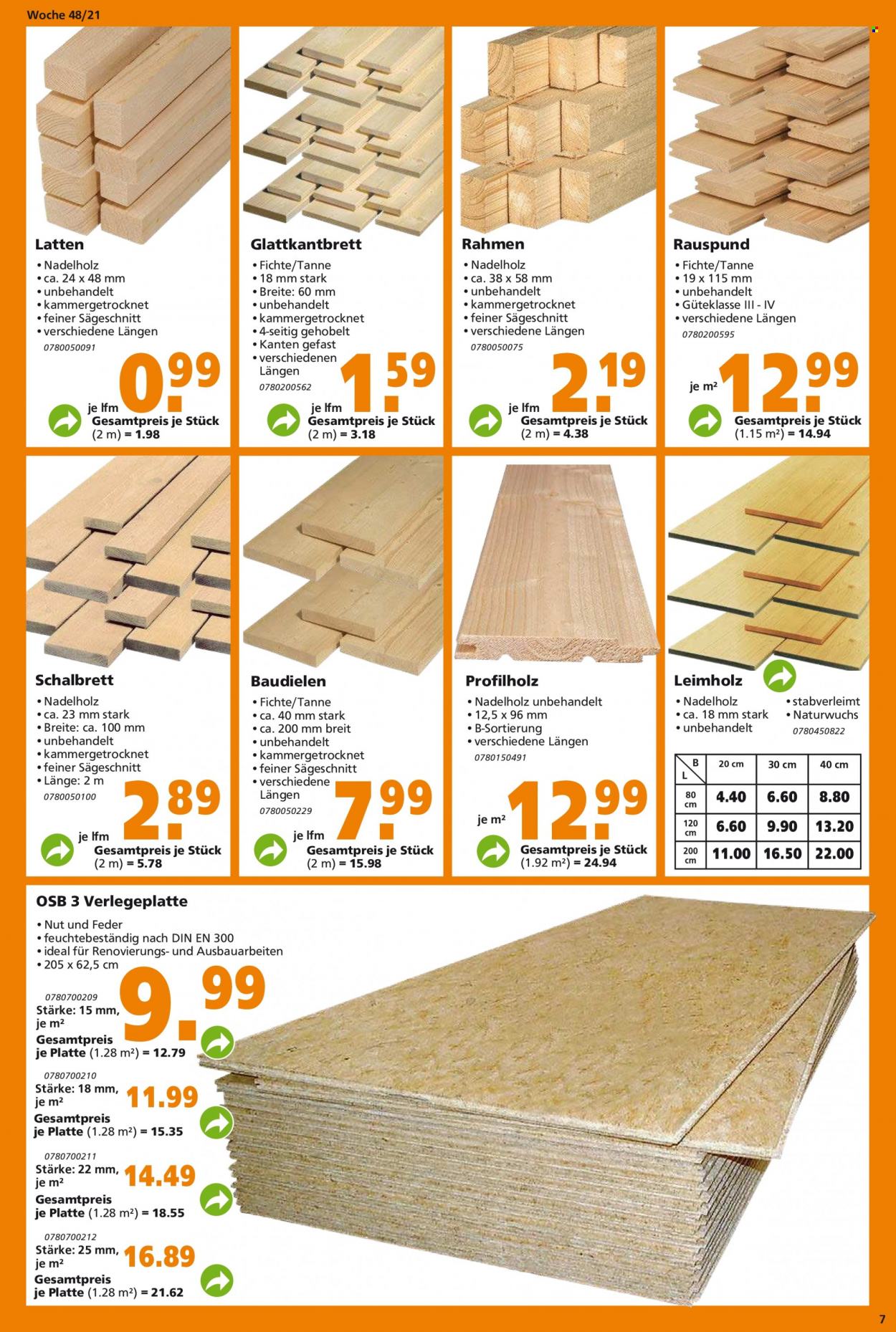 Globus Baumarkt Prospekte  - 29.11.2021 - 4.12.2021. Seite 7