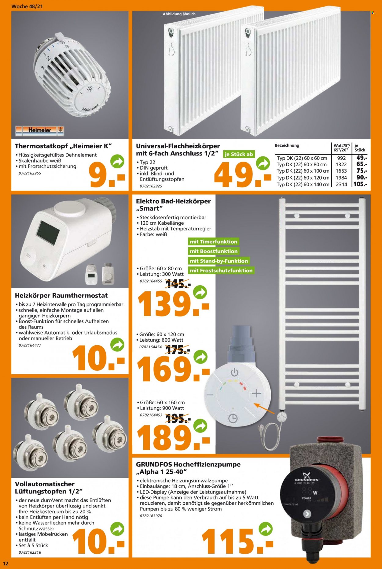 Globus Baumarkt Prospekte  - 29.11.2021 - 4.12.2021. Seite 12