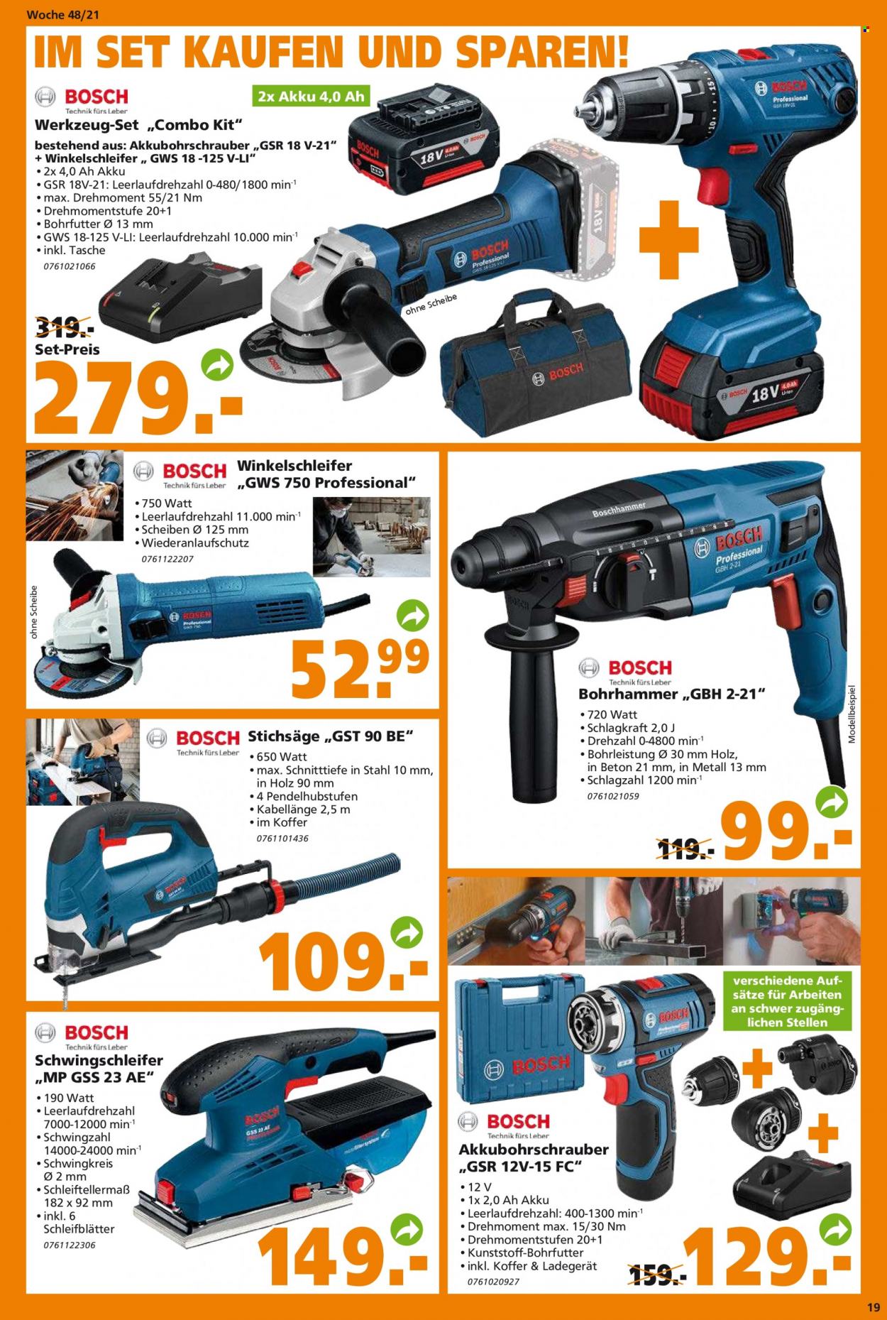 Globus Baumarkt Prospekte  - 29.11.2021 - 4.12.2021. Seite 19