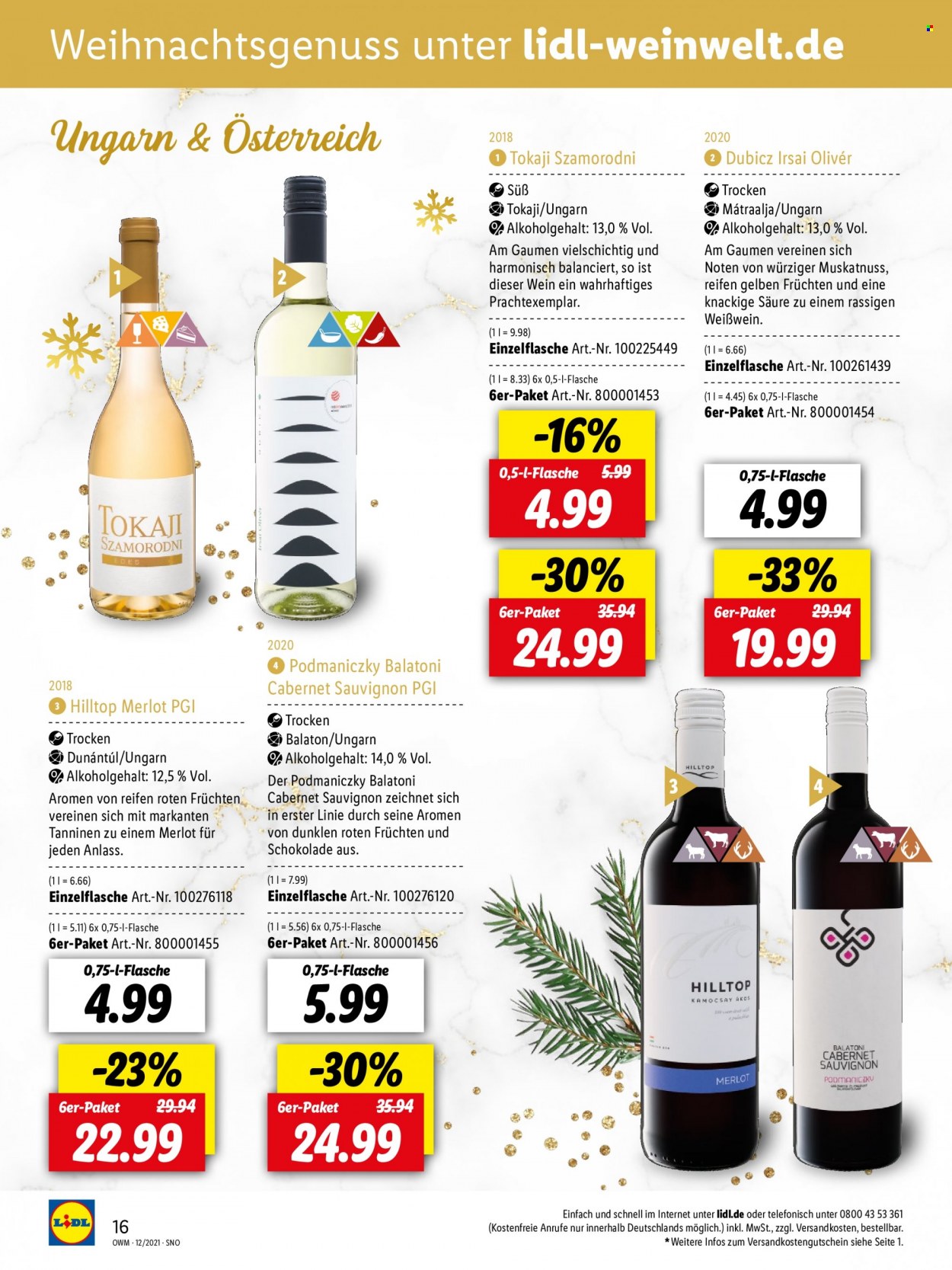 Lidl Prospekte  - 29.11.2021 - 31.12.2021. Seite 16