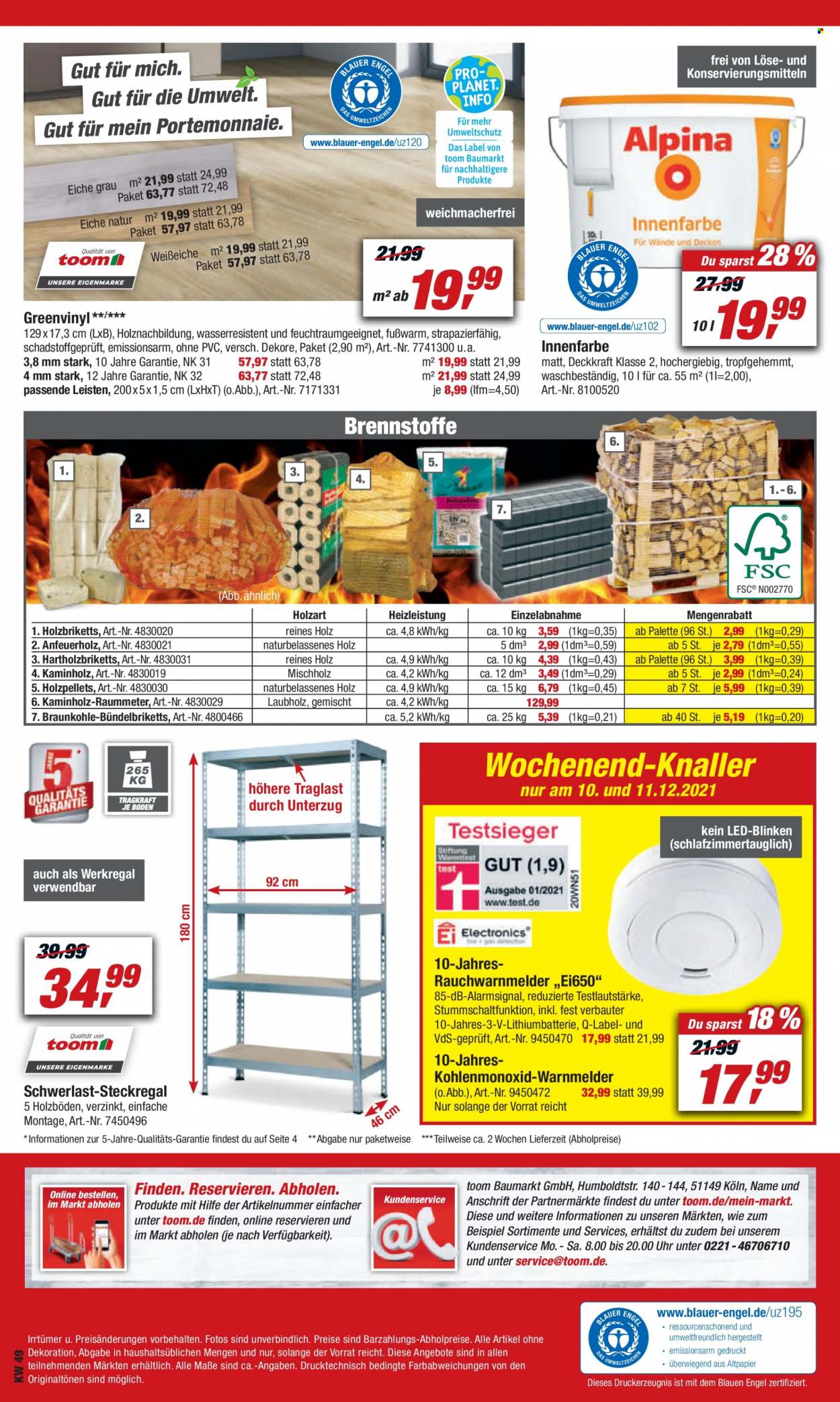 toom Baumarkt Prospekte  - 4.12.2021 - 10.12.2021. Seite 16