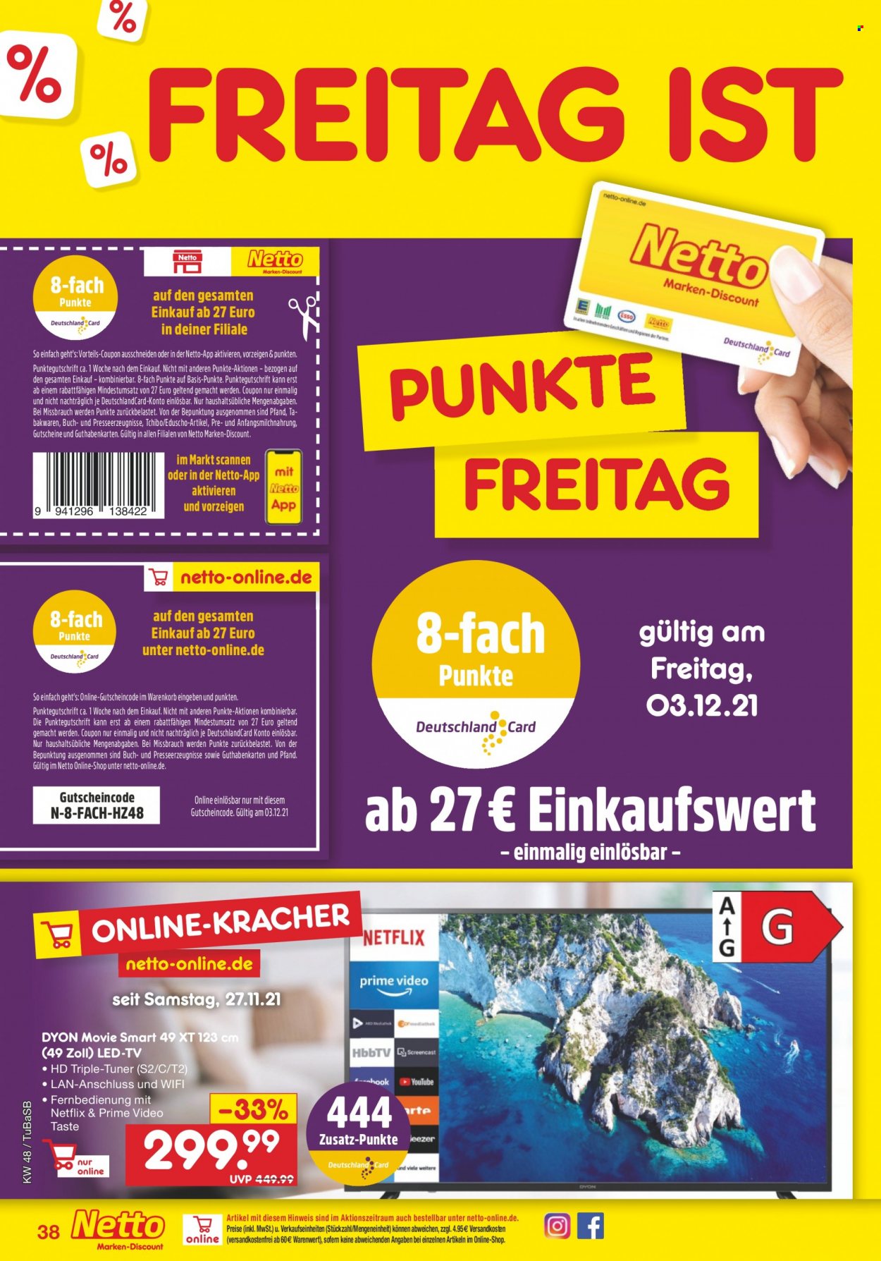 Netto Marken-Discount Prospekte  - 29.11.2021 - 4.12.2021. Seite 40