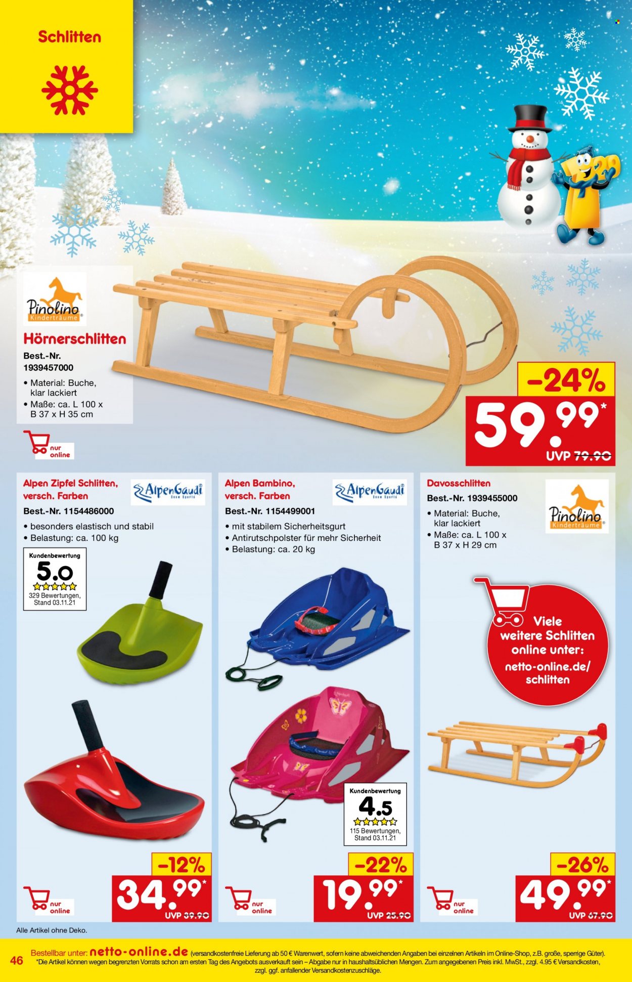 Netto Marken-Discount Prospekte  - 1.12.2021 - 31.12.2021. Seite 46