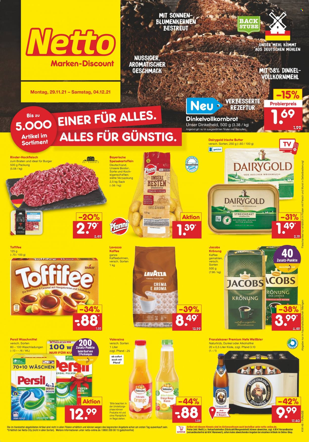 Netto Marken-Discount Prospekte  - 29.11.2021 - 4.12.2021. Seite 1